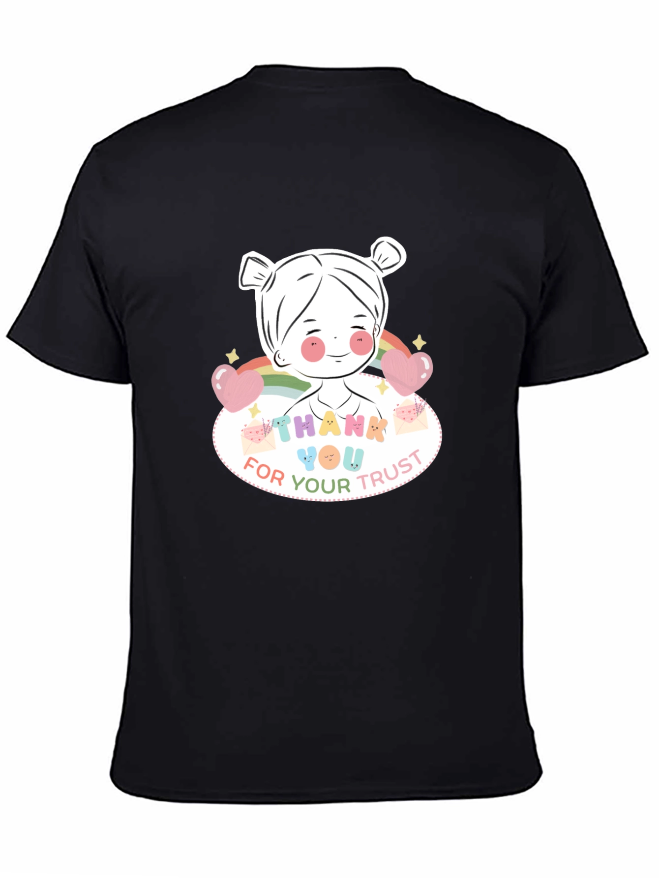 Black Thank You For Your Trust Black T-Shirt view 4