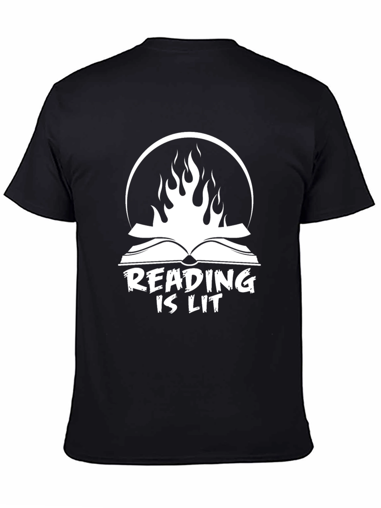 Black Reading Is Lit T-Shirt view 4