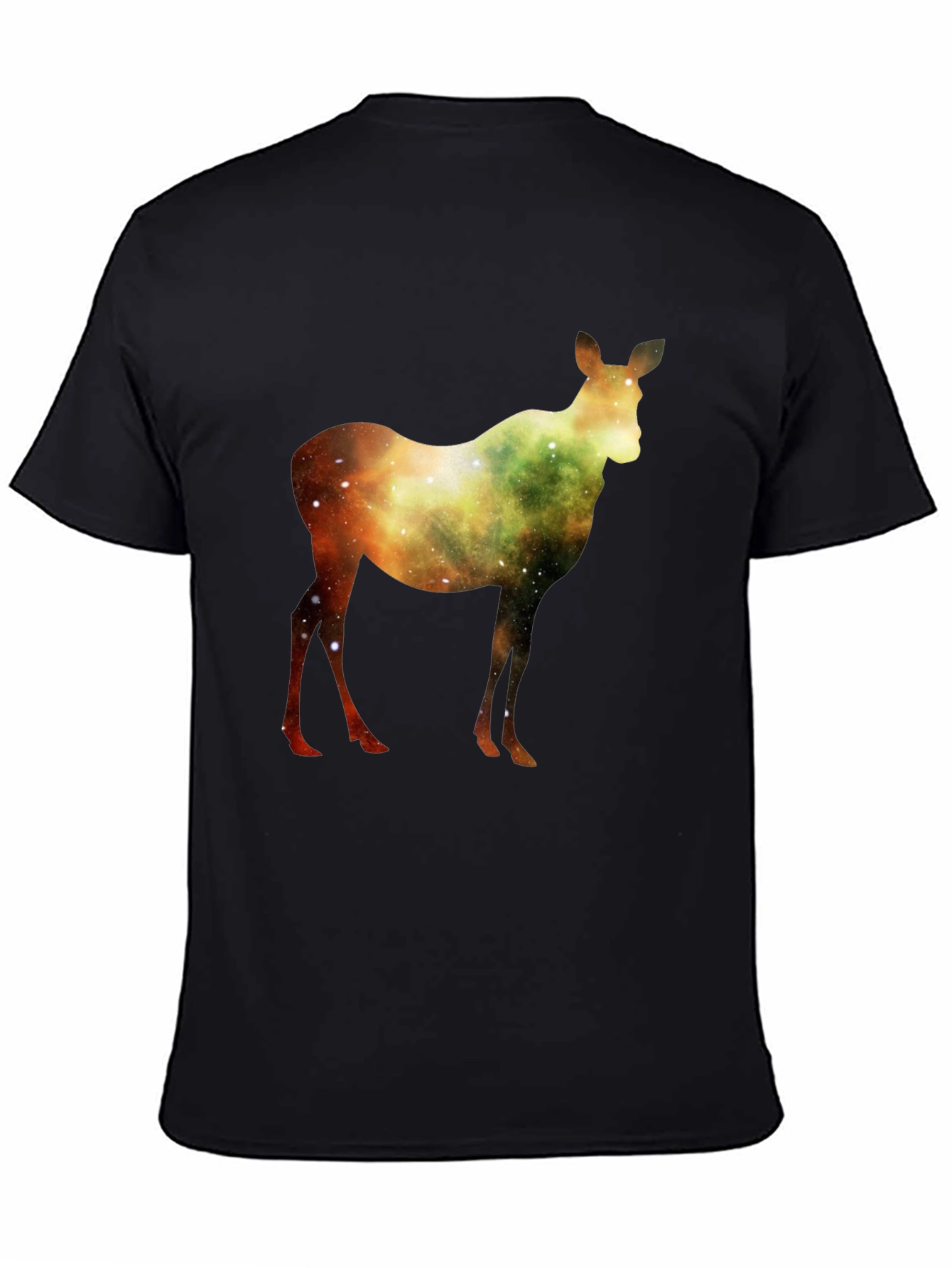 Black Galaxy Deer Graphic T-Shirt - Stylish & Unique view 4