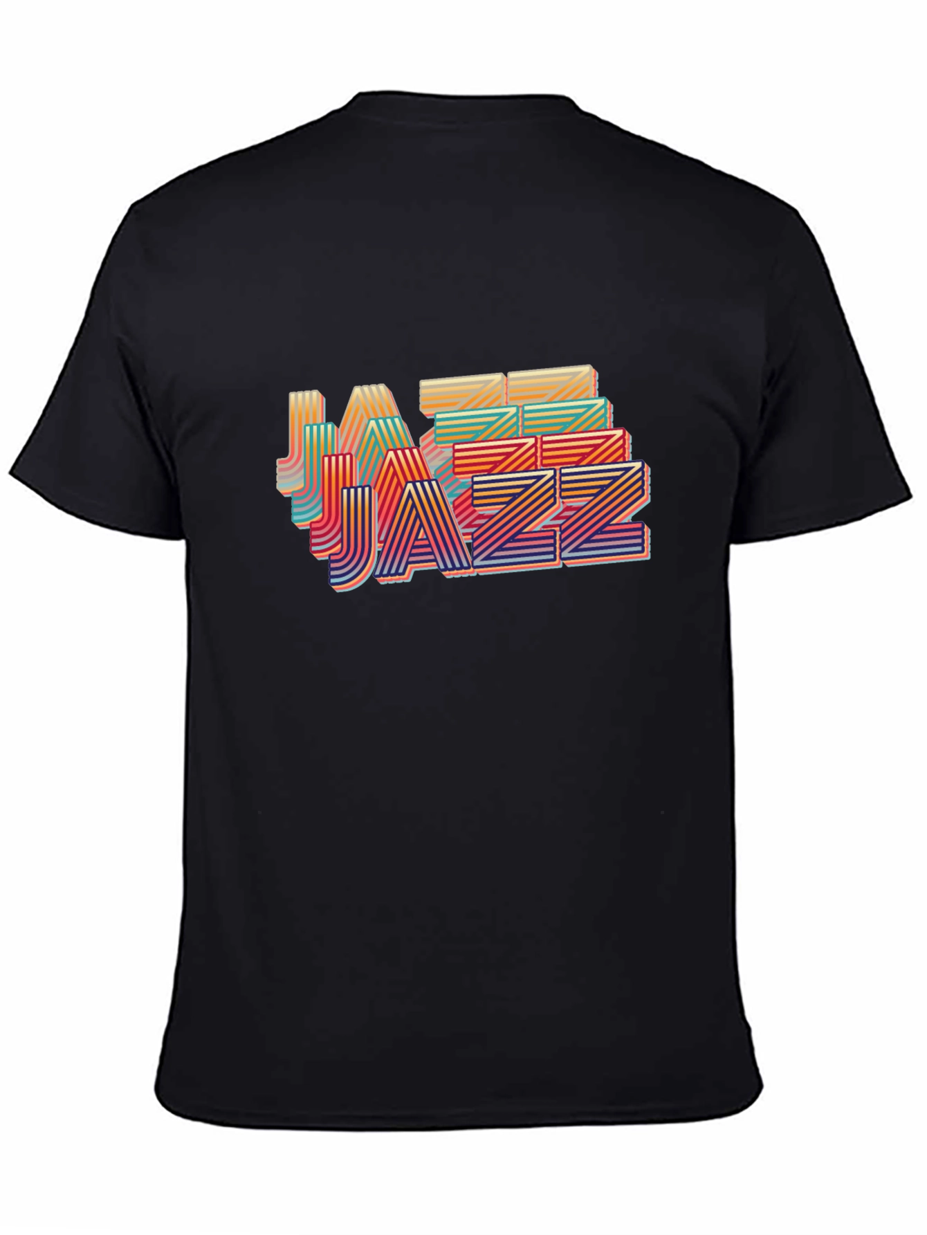 Black Jazz Music Black T-Shirt view 4