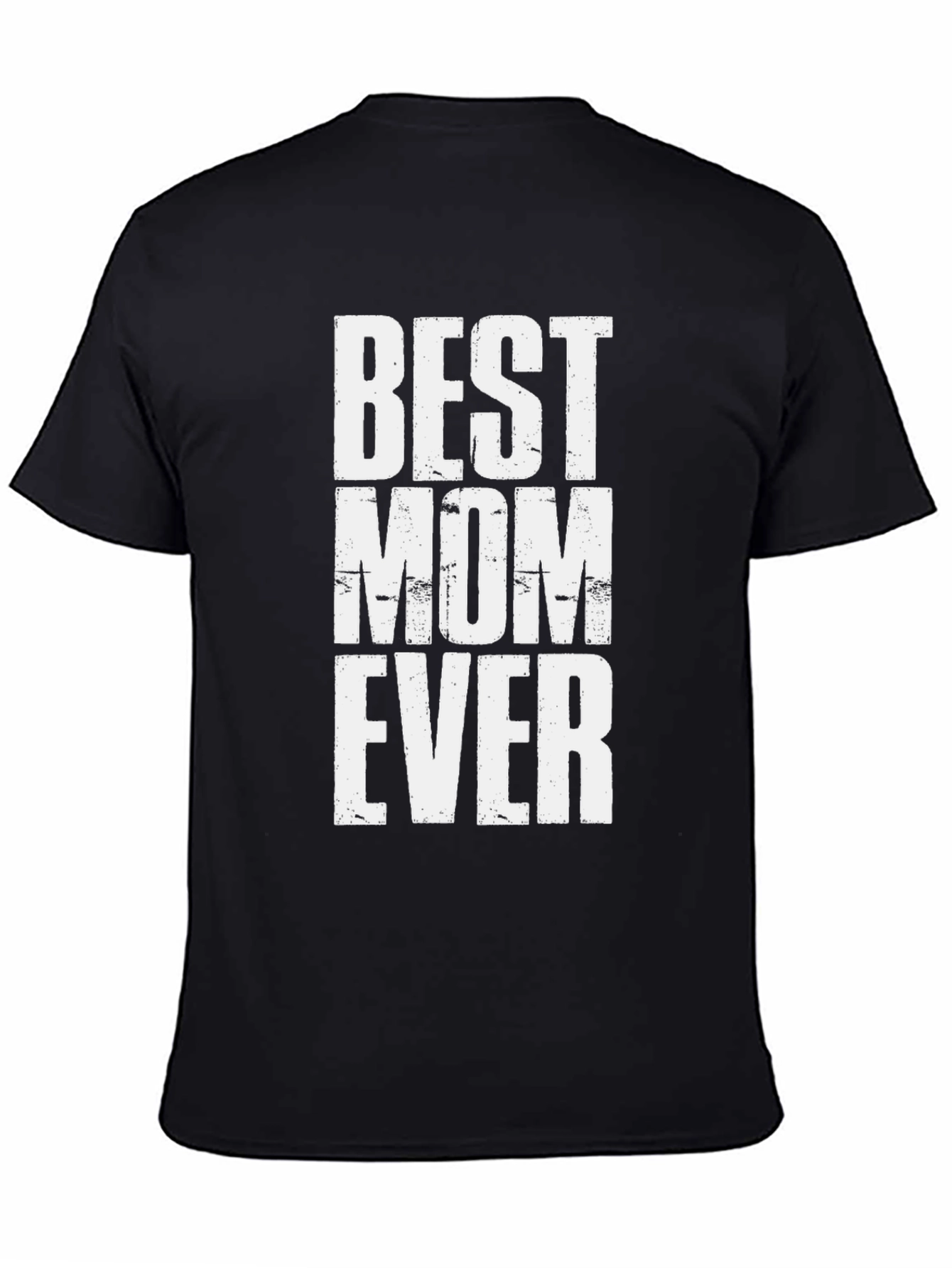 Black Best Mom Ever Graphic T-Shirt - Classic Black Tee view 4