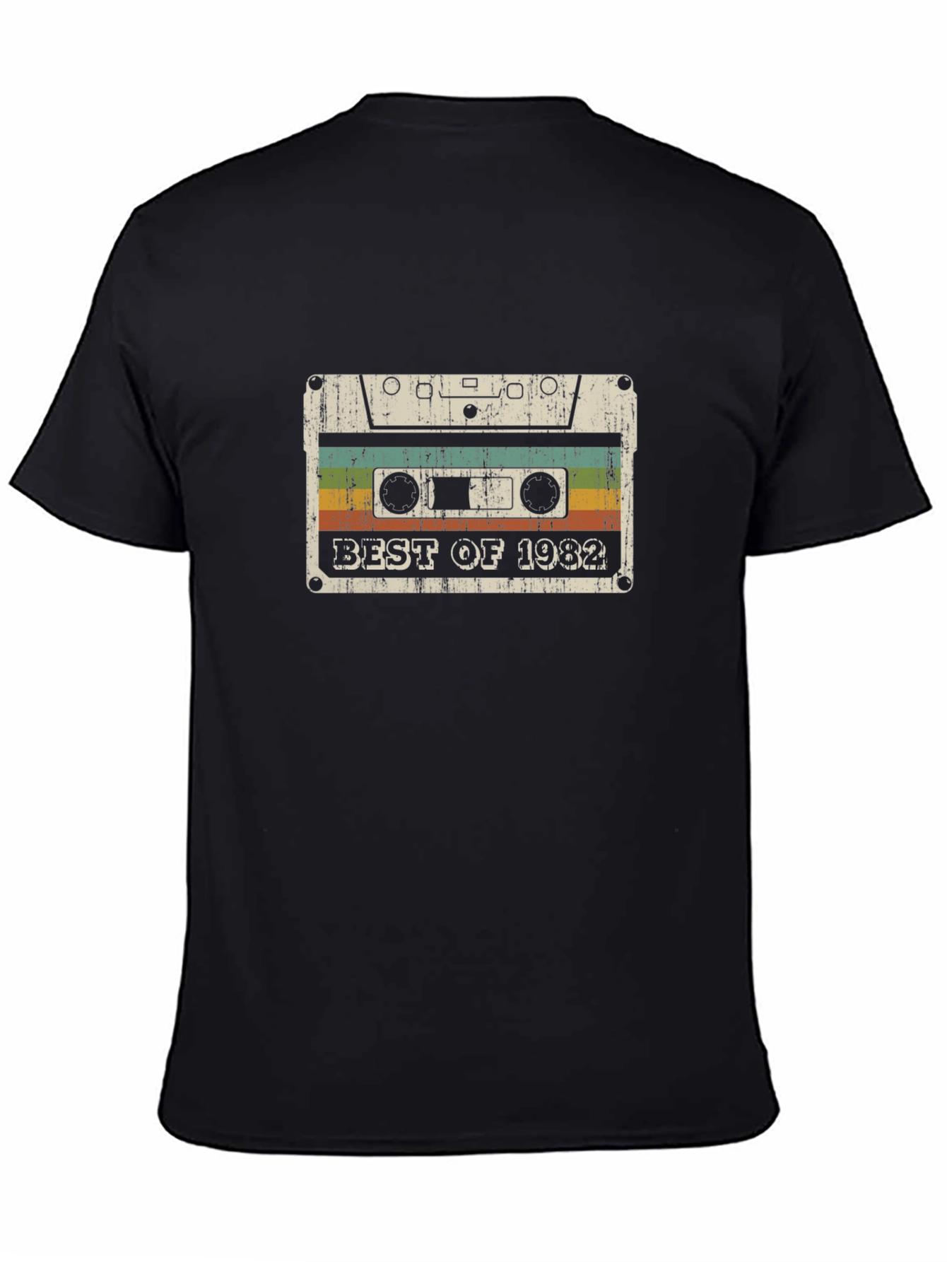 Black Best of 1982 Cassette Tape Graphic Tee view 4