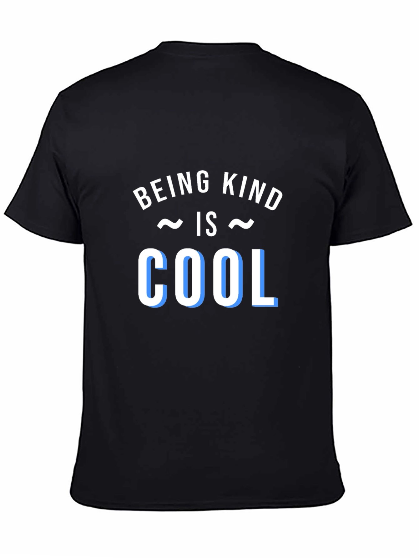 Black Being Kind Is Cool Black T-Shirt view 4