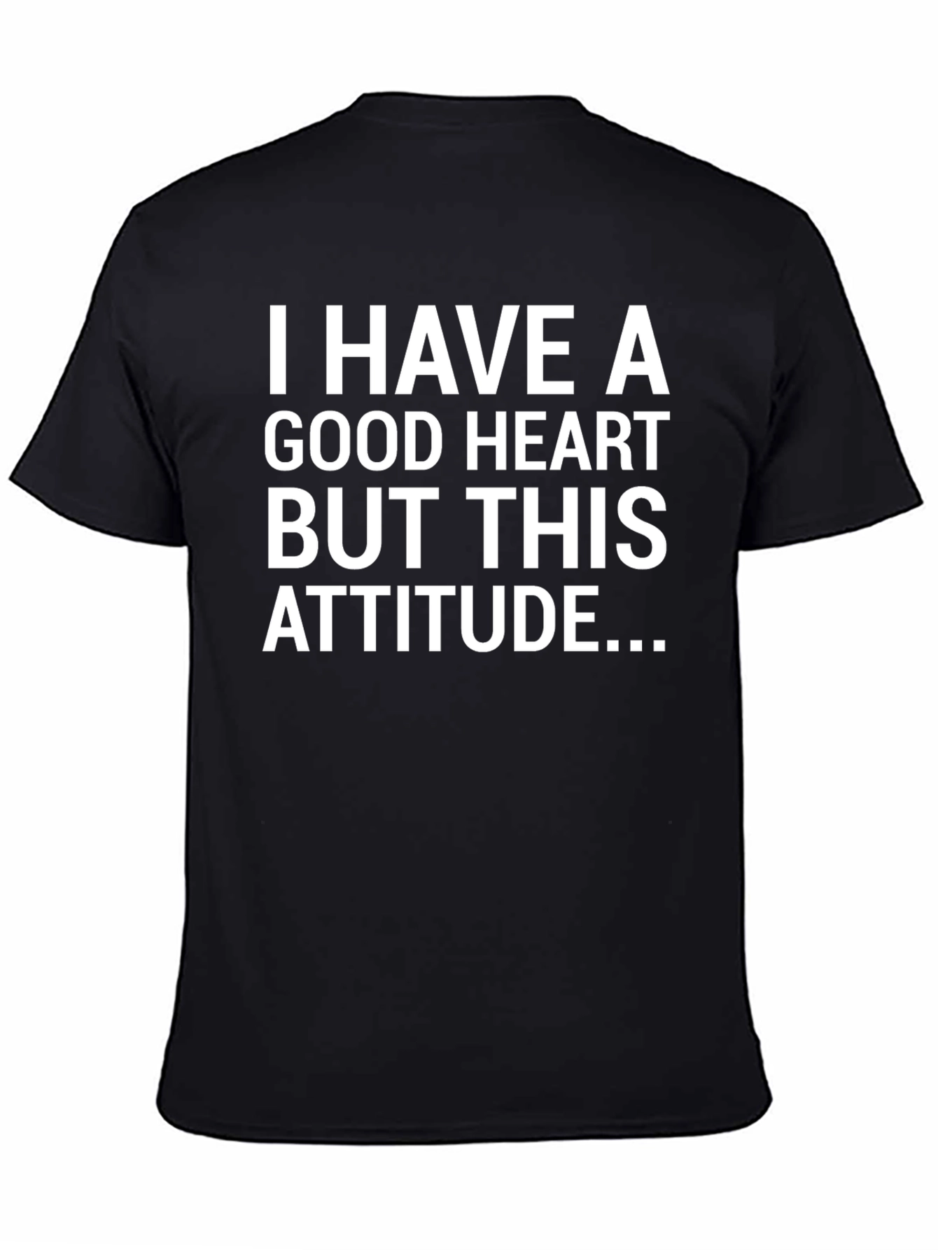 Black Funny Attitude Statement T-Shirt view 4