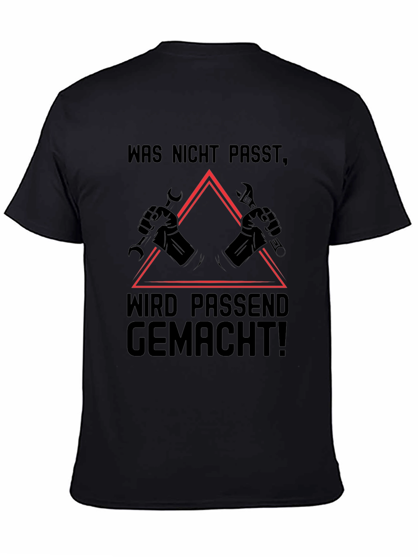 Black Was Nicht Passt T-Shirt, Mechanic Gift view 4