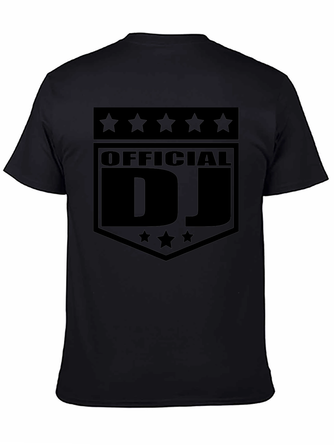 Black Official DJ Star Graphic Tee - Black view 4