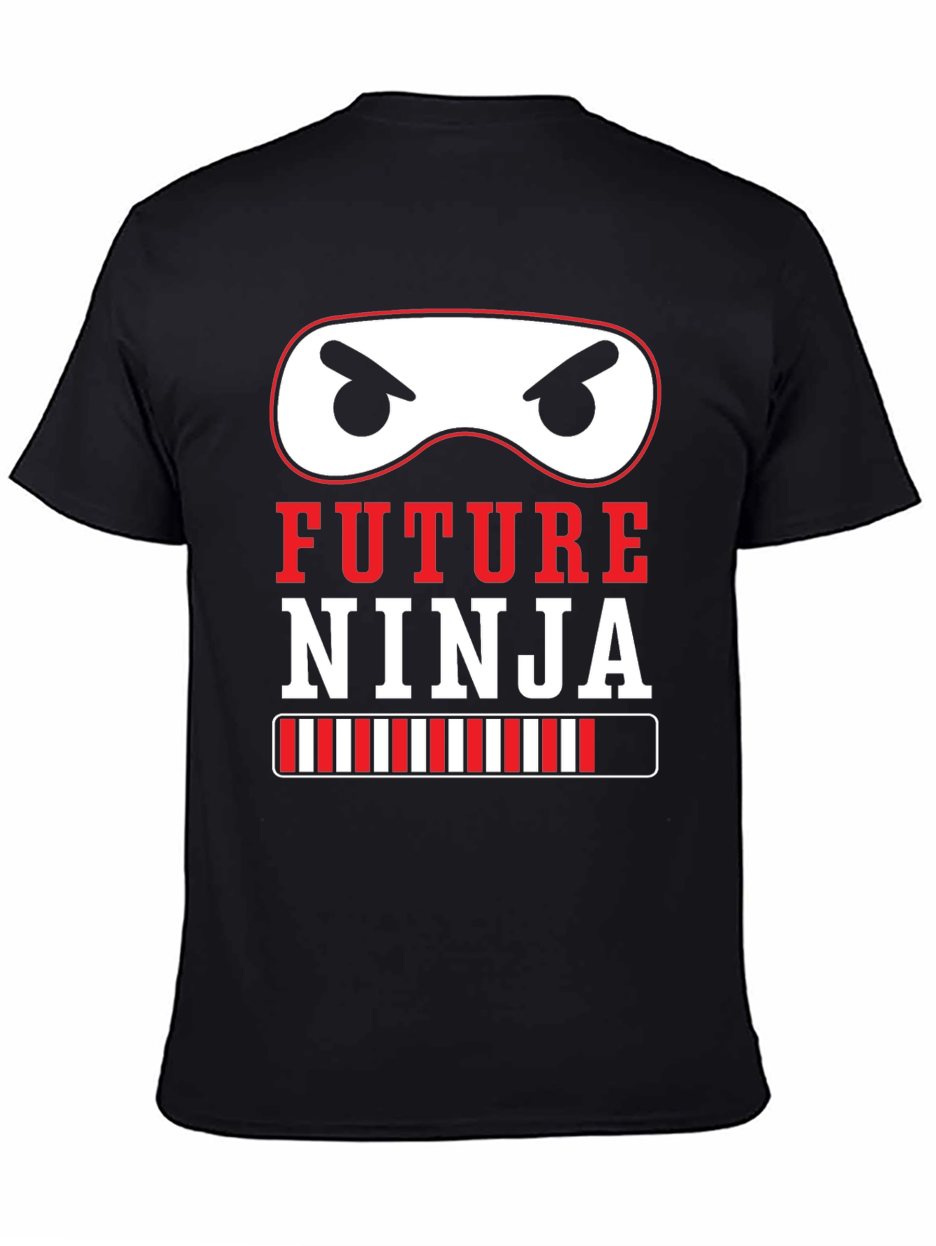 Black Future Ninja Graphic Tee - Cool Kid's Shirt view 4