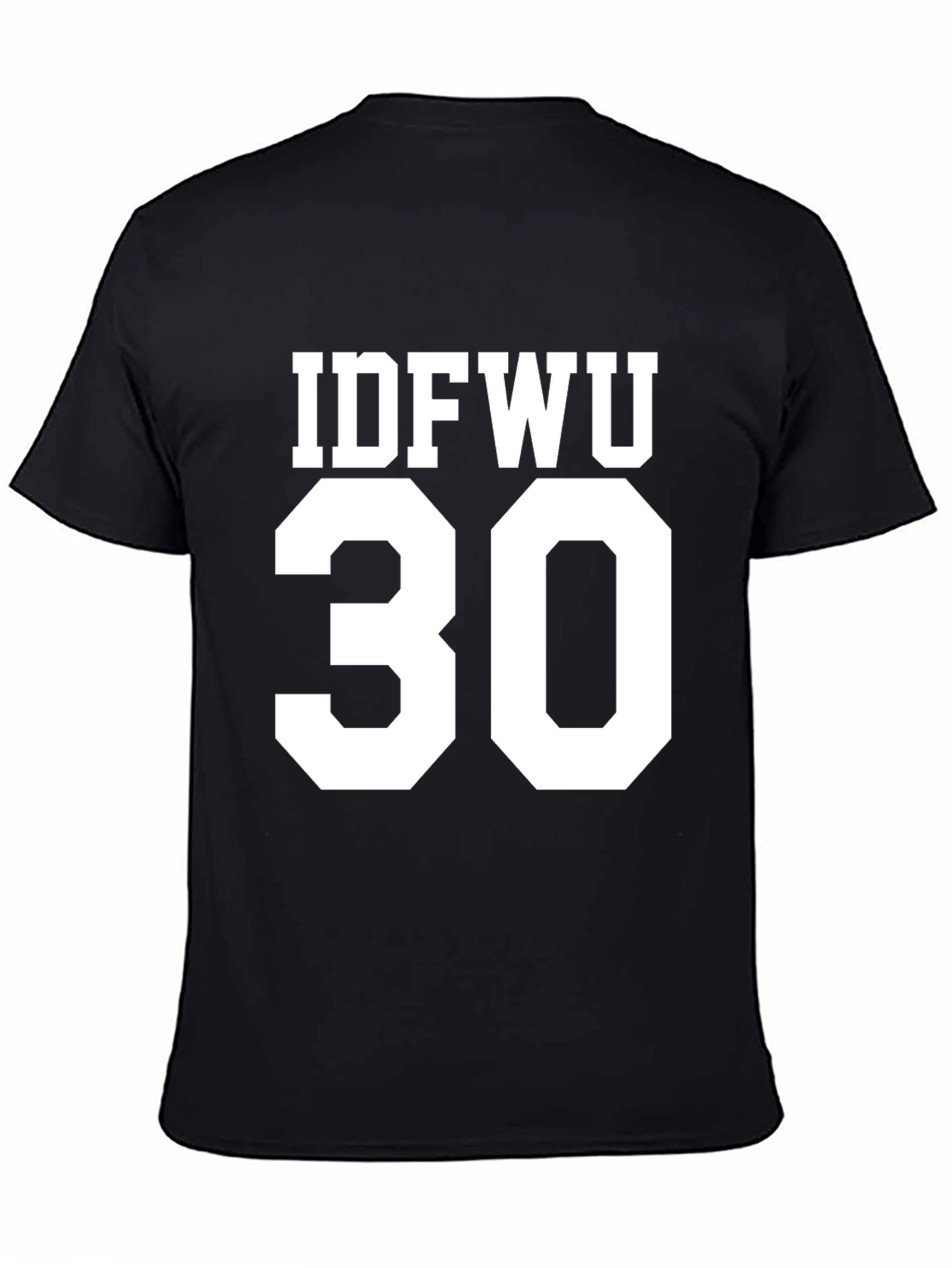 Black IDFWU 30 Graphic T-Shirt, Black view 4
