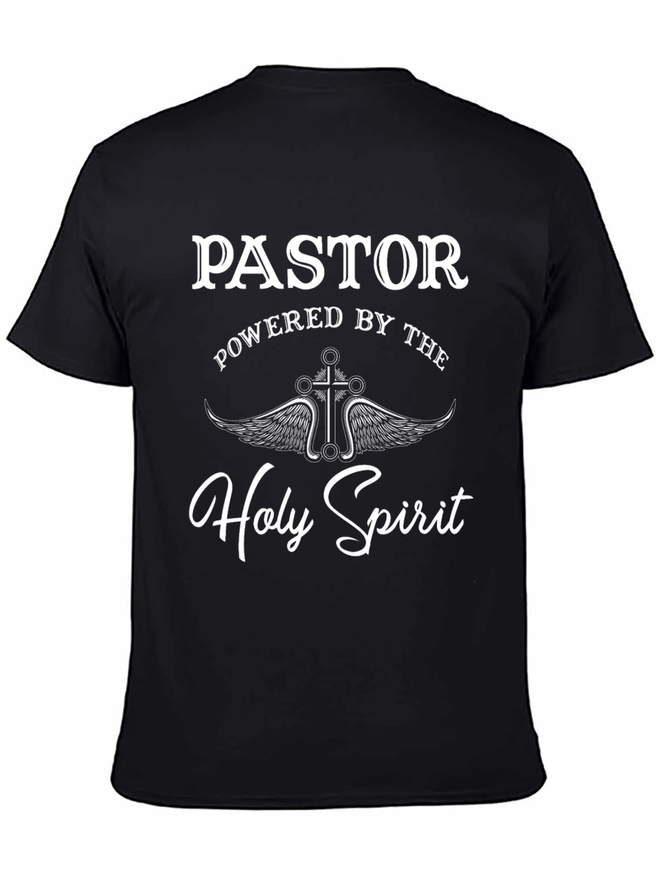 Black Pastor Holy Spirit T-Shirt - Religious Faith Apparel view 4