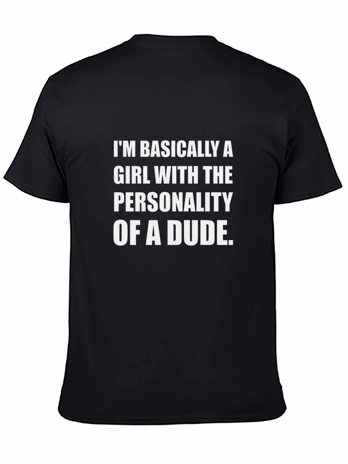 Black Girl Personality Dude Black Graphic T-Shirt view 4