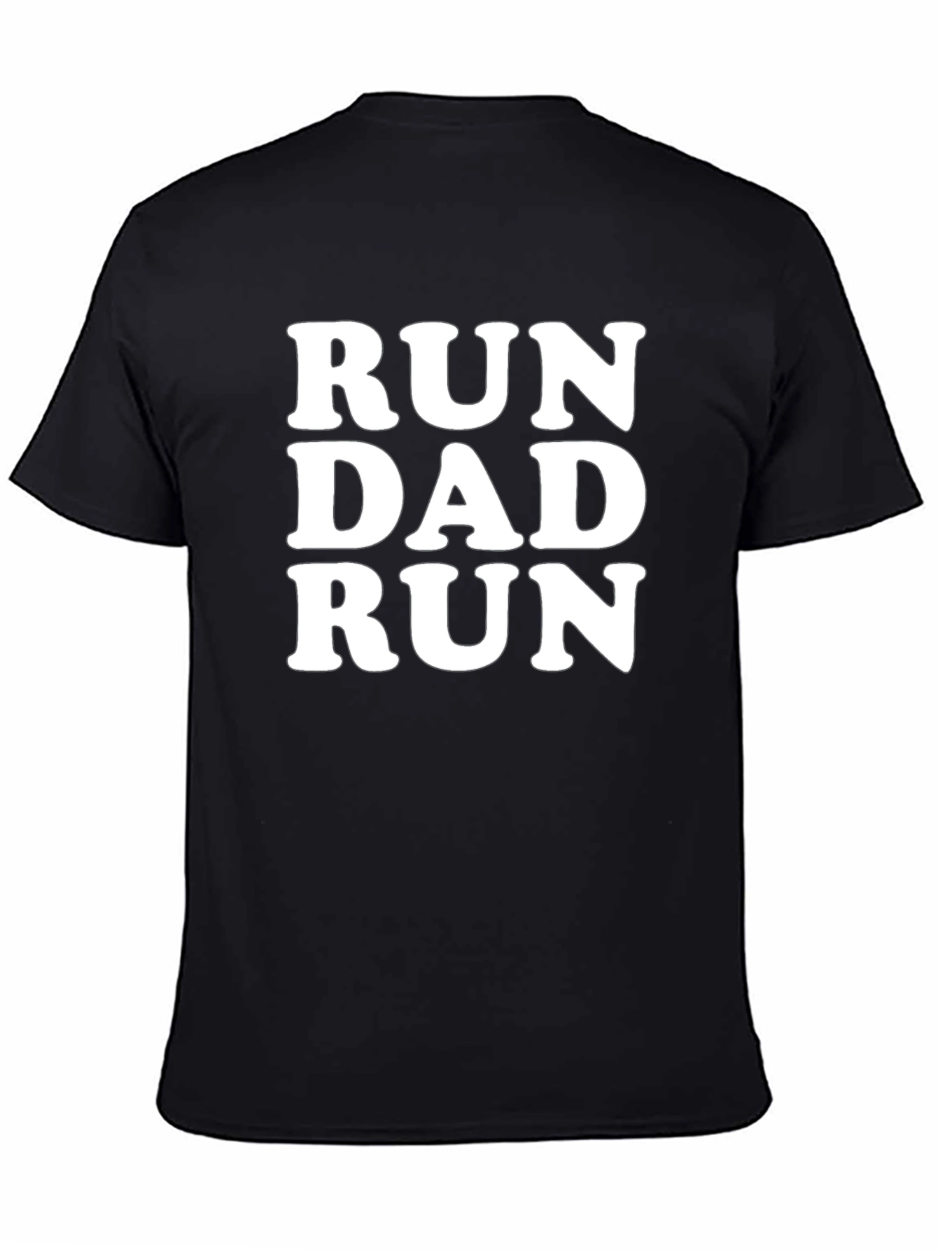 Black Run Dad Run Black T-Shirt view 4