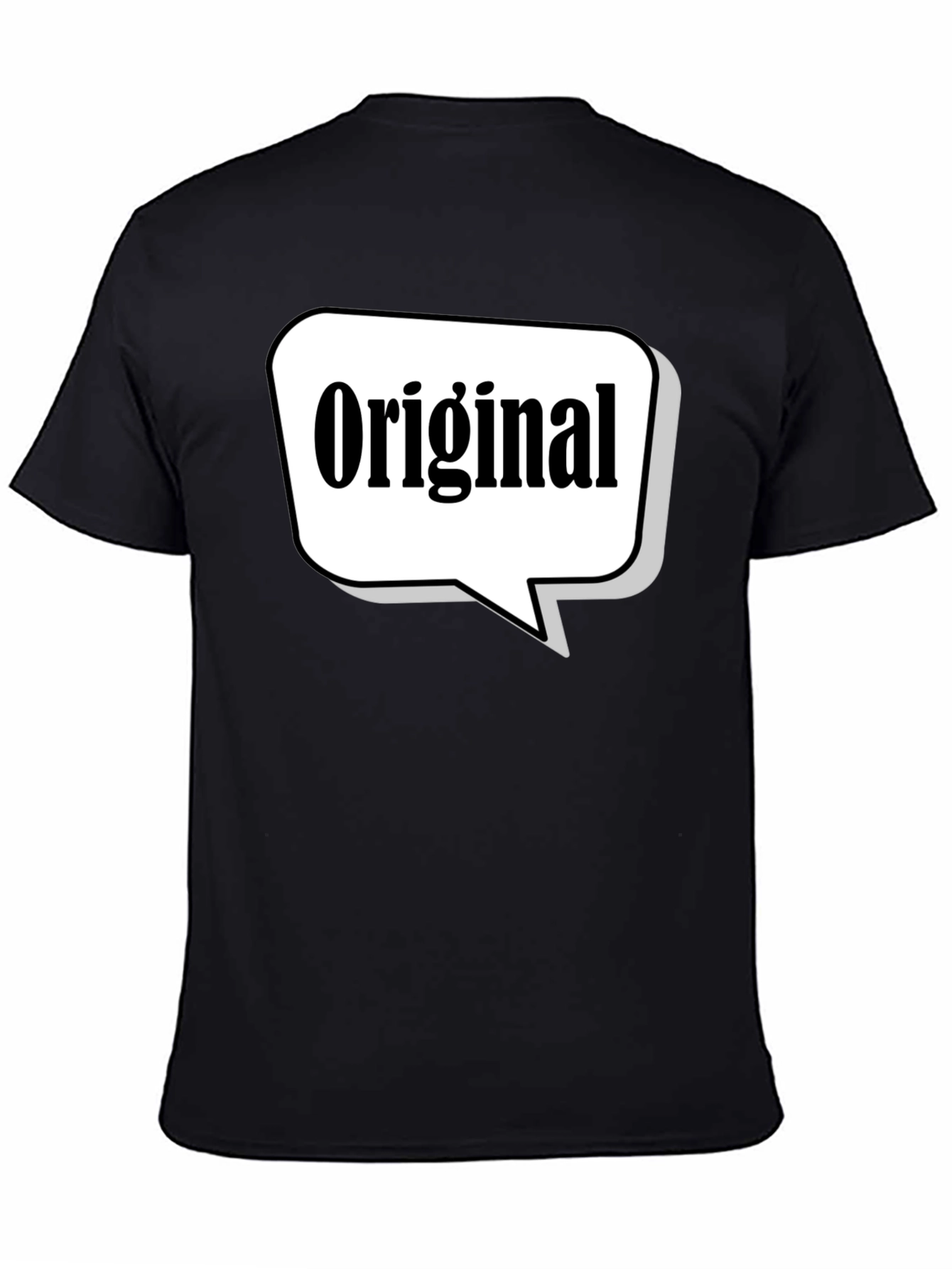 Black Original T-Shirt - Unique Design, Comfortable Fit view 4