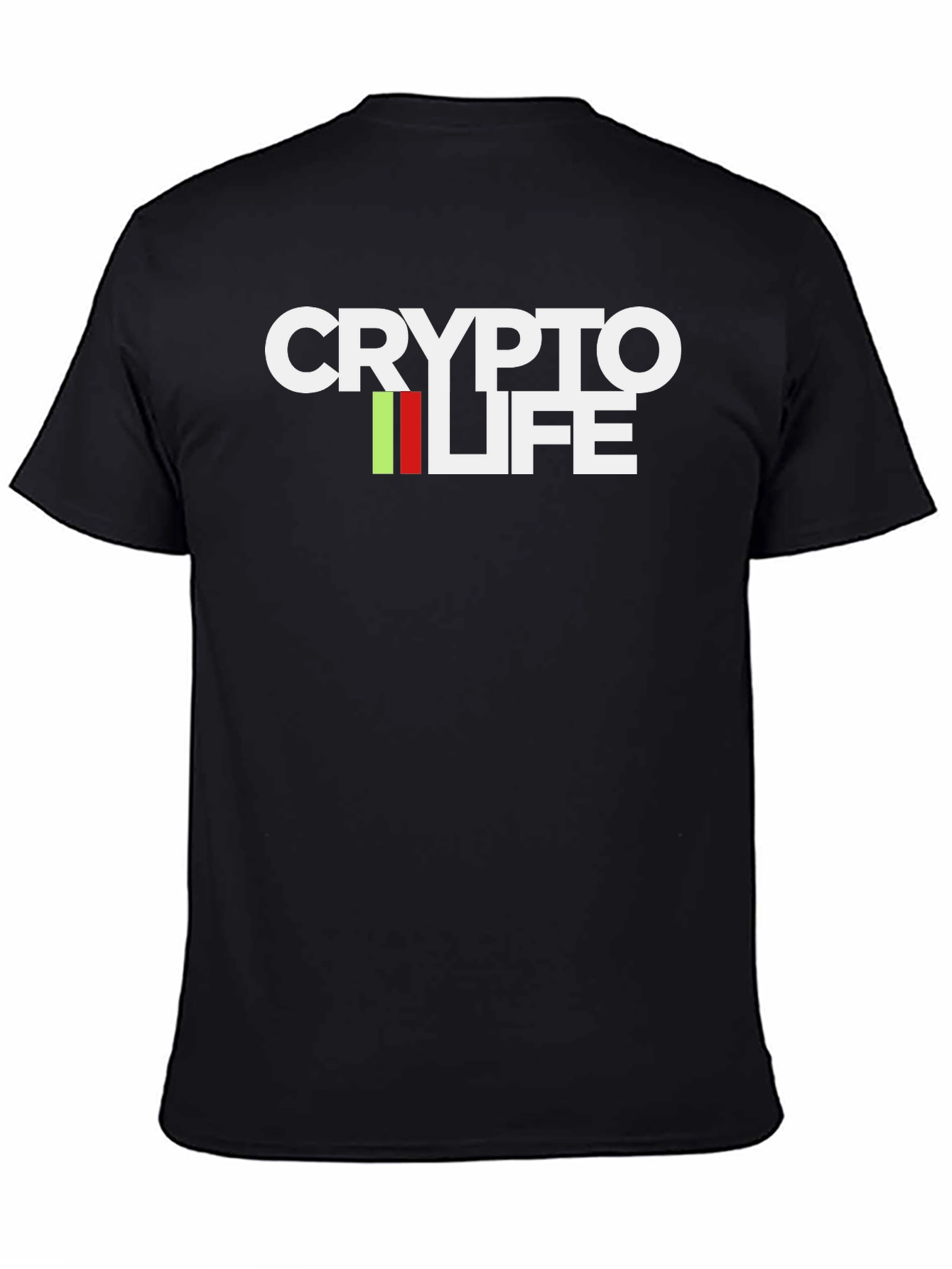 Black Crypto Life Black T-Shirt view 4
