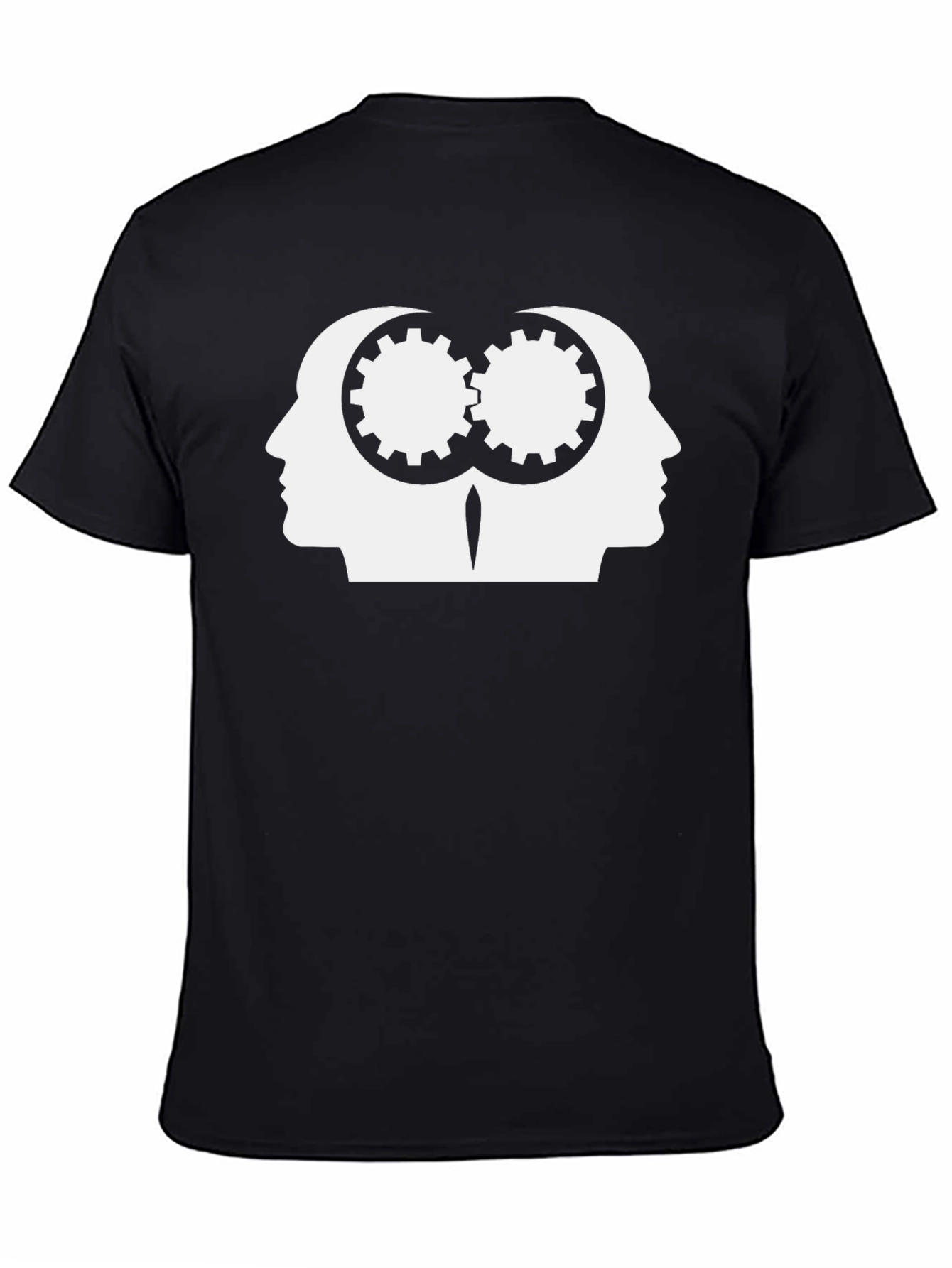 Black Cog Heads Black T-Shirt view 4