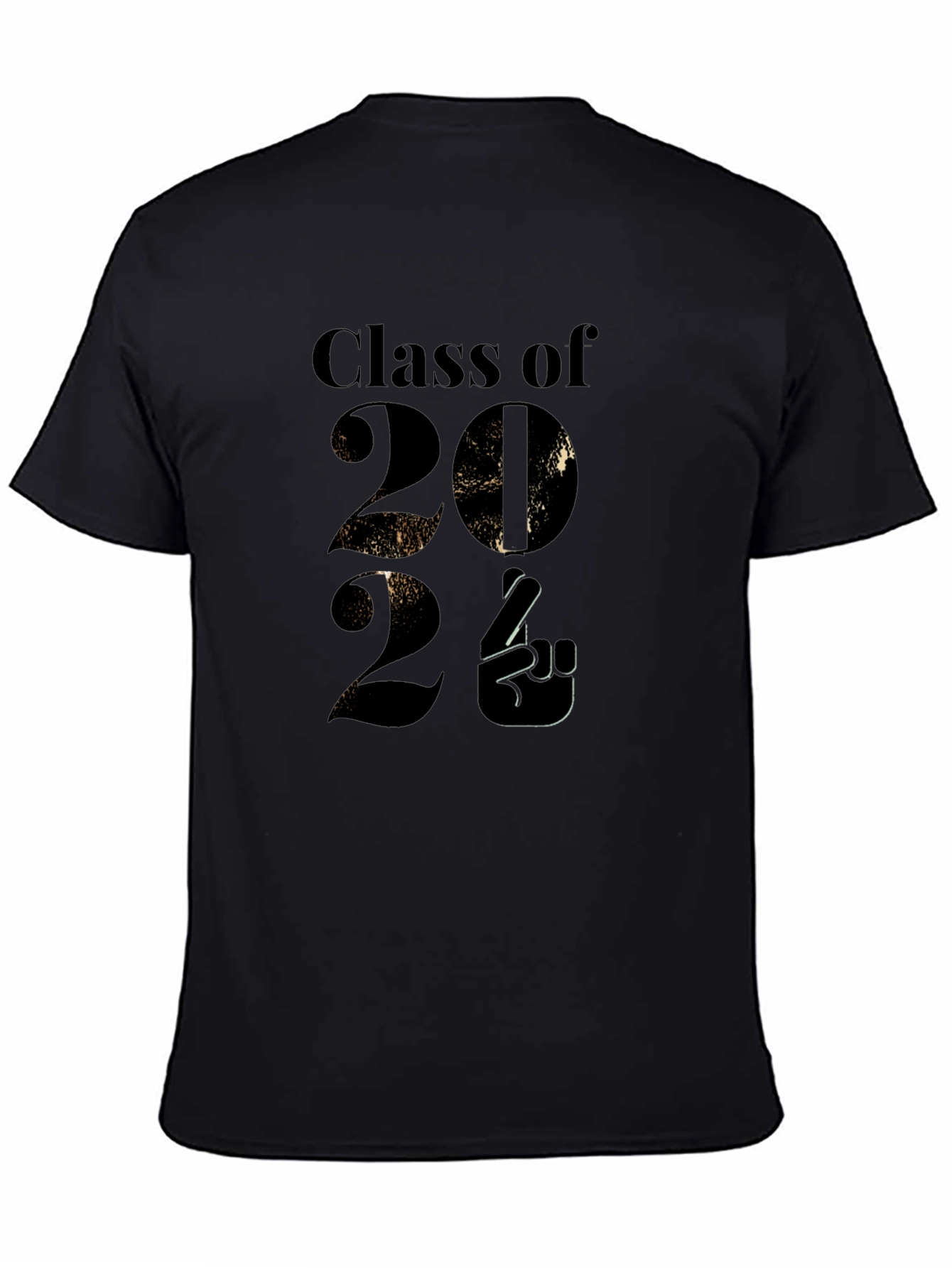 Black Class of 2024 Graphic Tee view 4