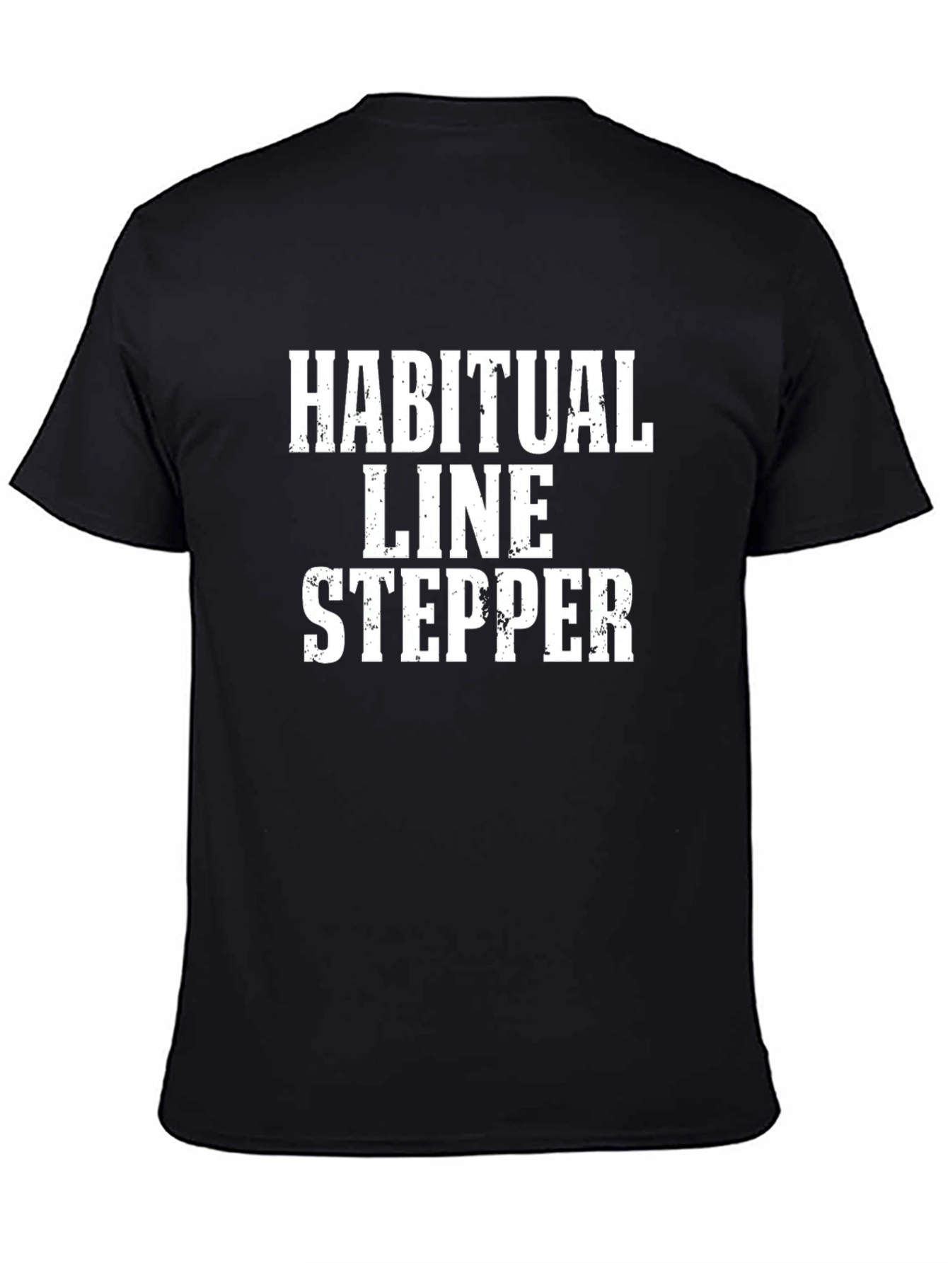 Black Habitual Line Stepper Black T-Shirt view 4