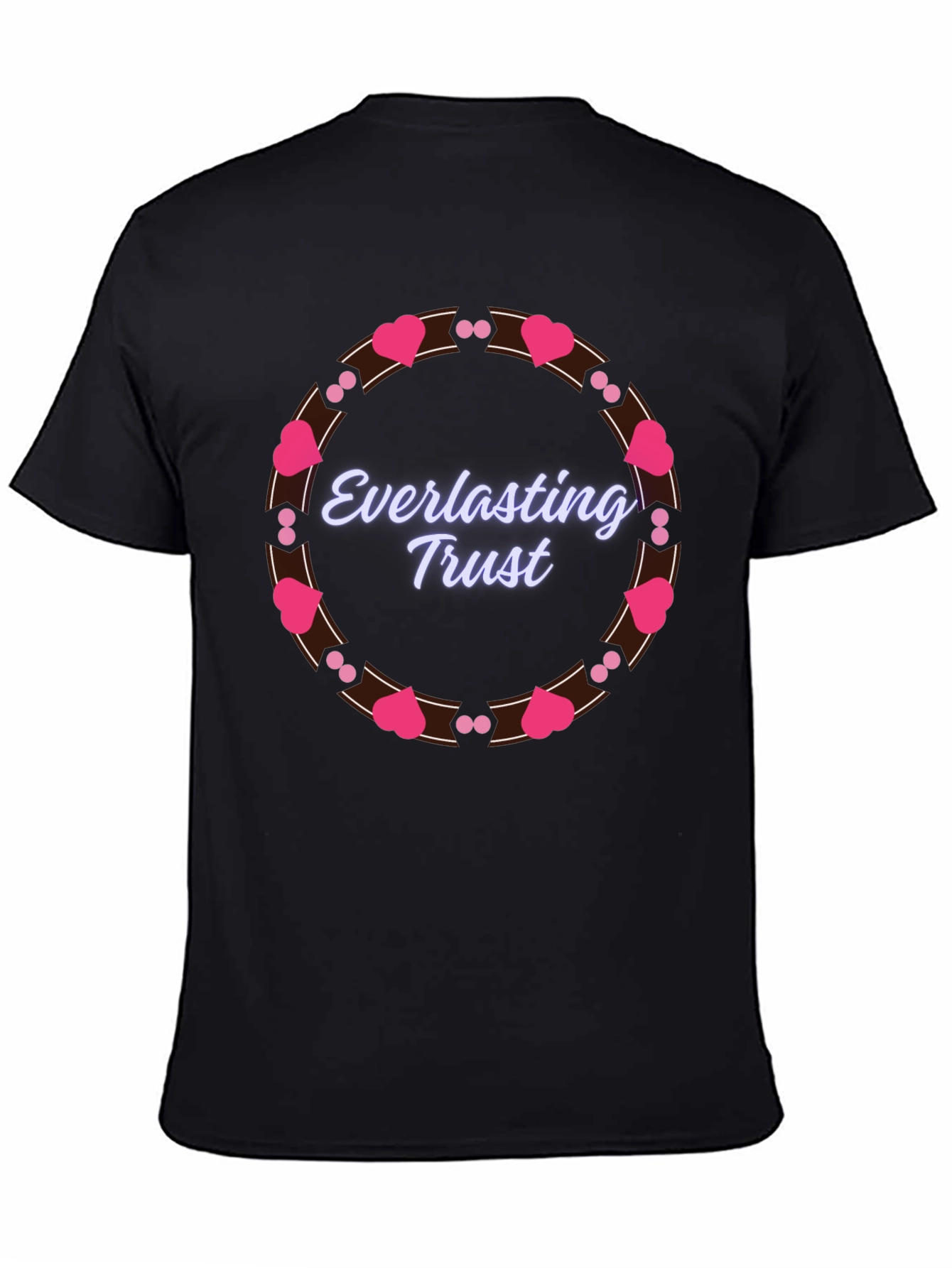 Black Everlasting Trust Heart T-Shirt view 4