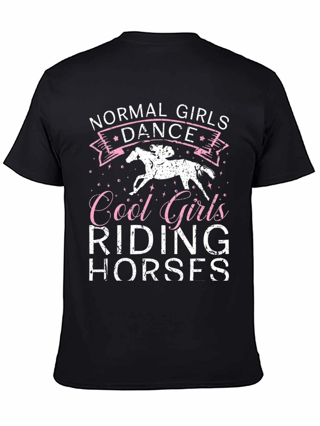 Black Normal Girls Dance Cool Girls Riding Horses Graphic Tee view 4
