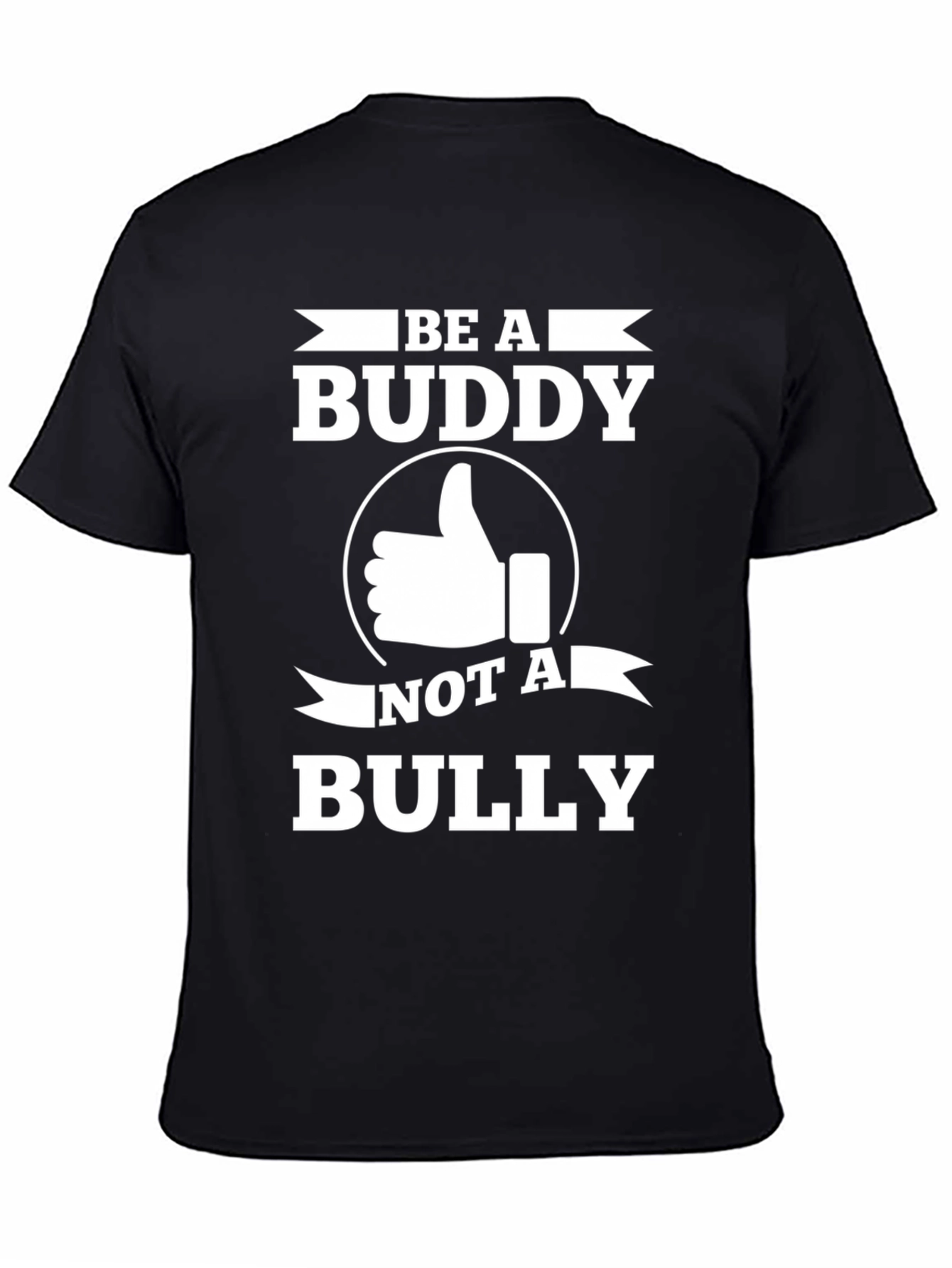 Black Be A Buddy T-Shirt - Anti Bullying Tee view 4