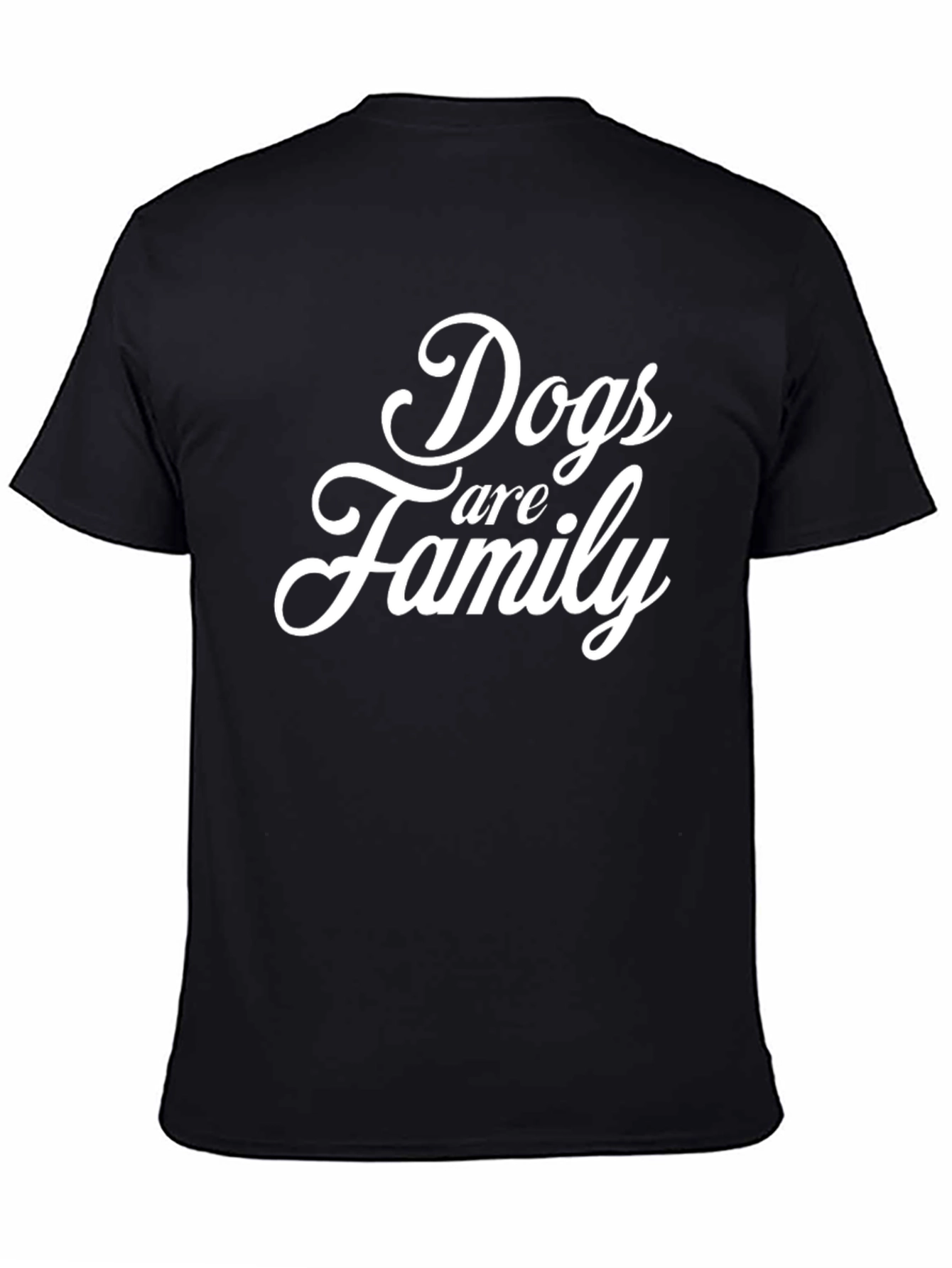 Black Dogs Are Family T-Shirt view 4