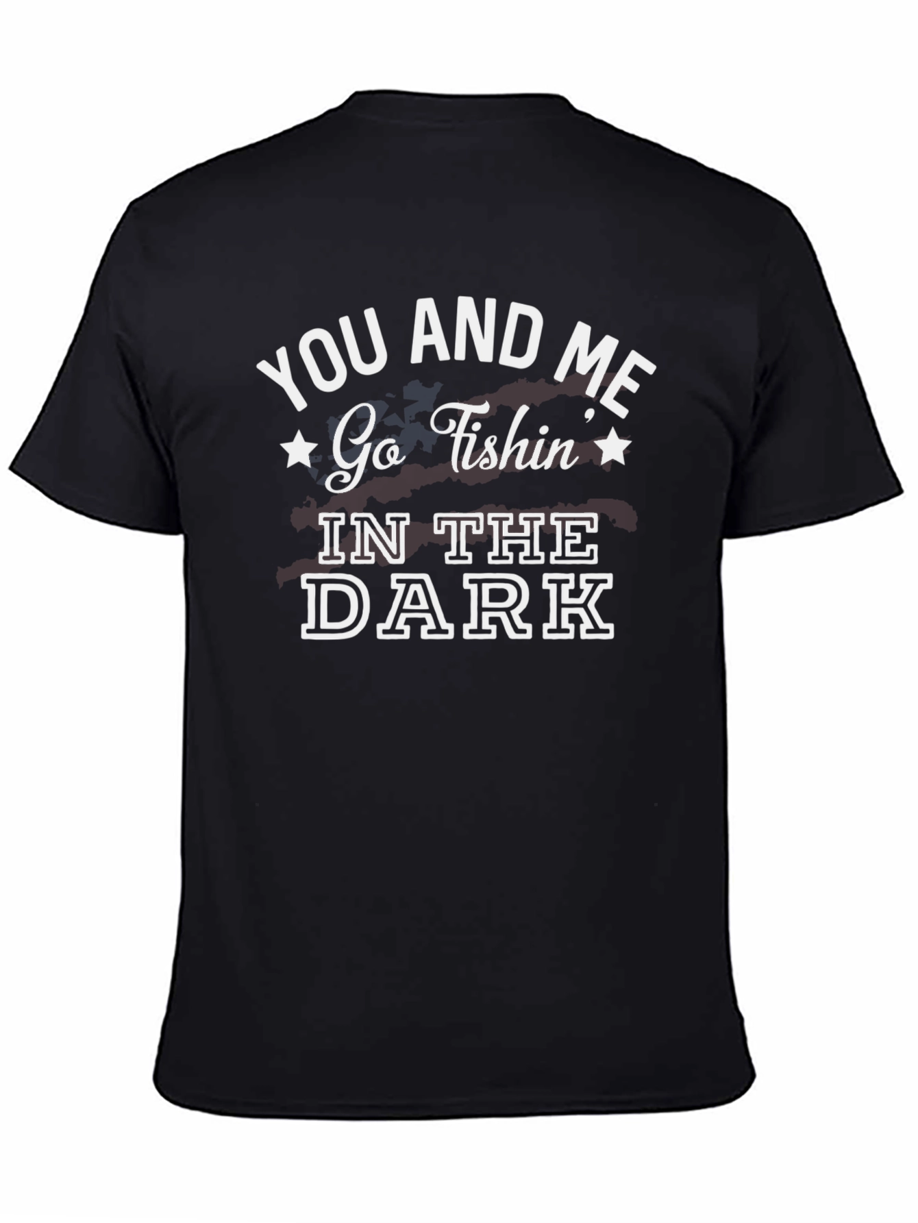 Black You and Me Go Fishin' T-Shirt view 4