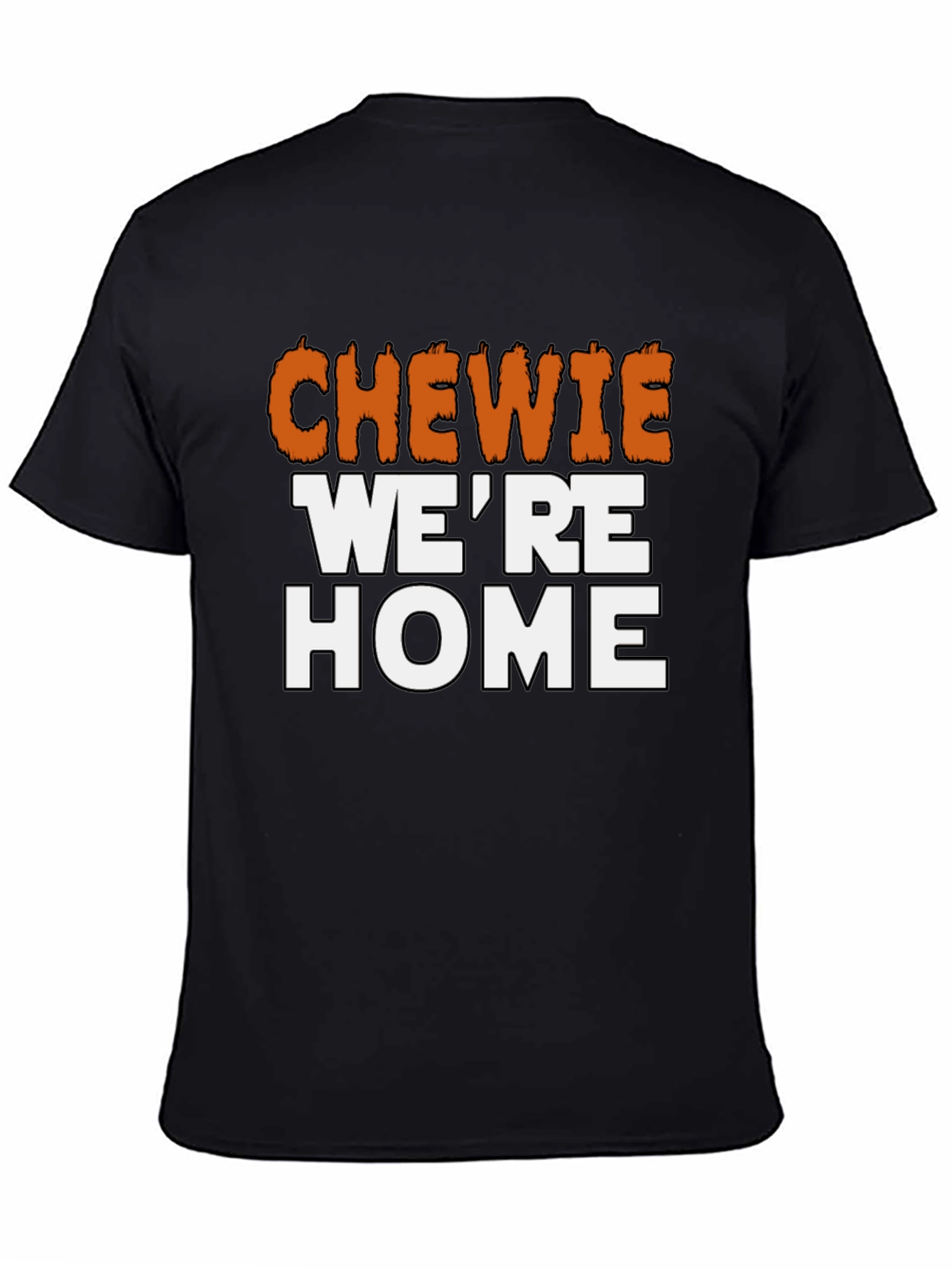 Black Chewie We're Home Graphic Tee - Star Wars T-Shirt view 4