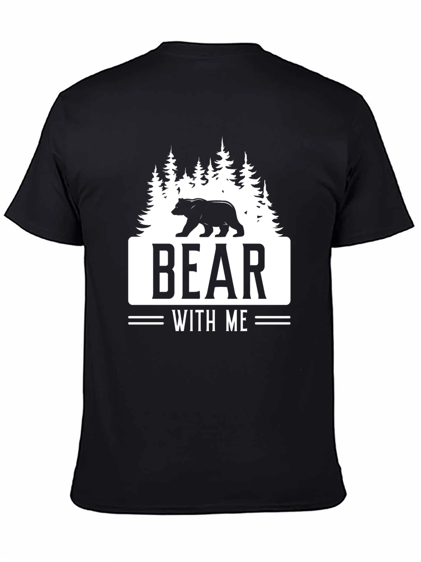 Black Bear With Me Graphic T-Shirt view 4