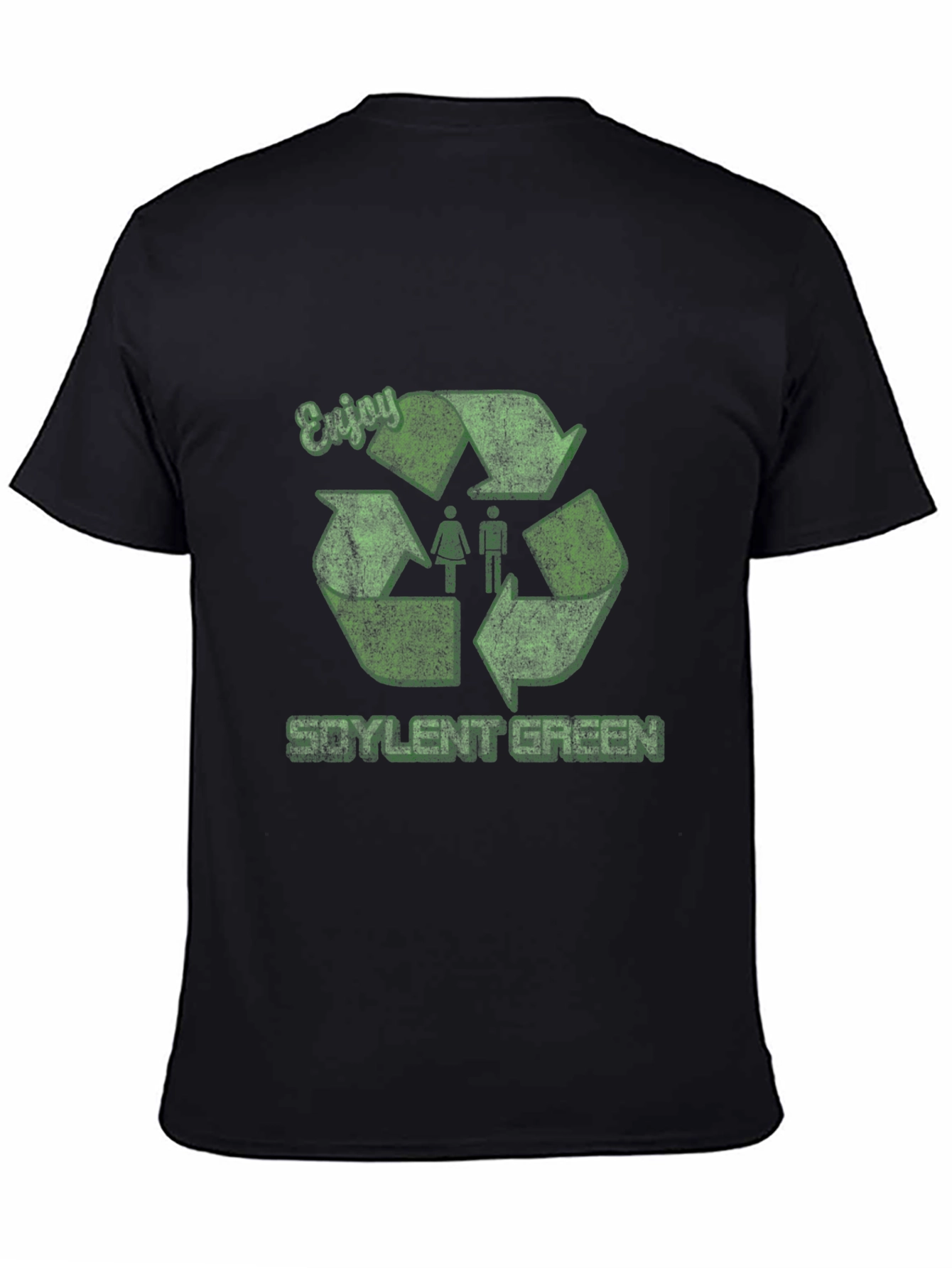 Black Soylent Green Recycle T-Shirt view 4