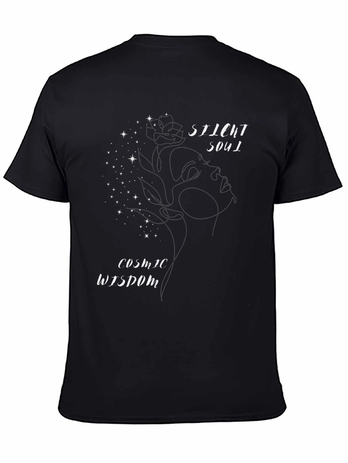 Black Cosmic Wisdom Graphic Tee view 4