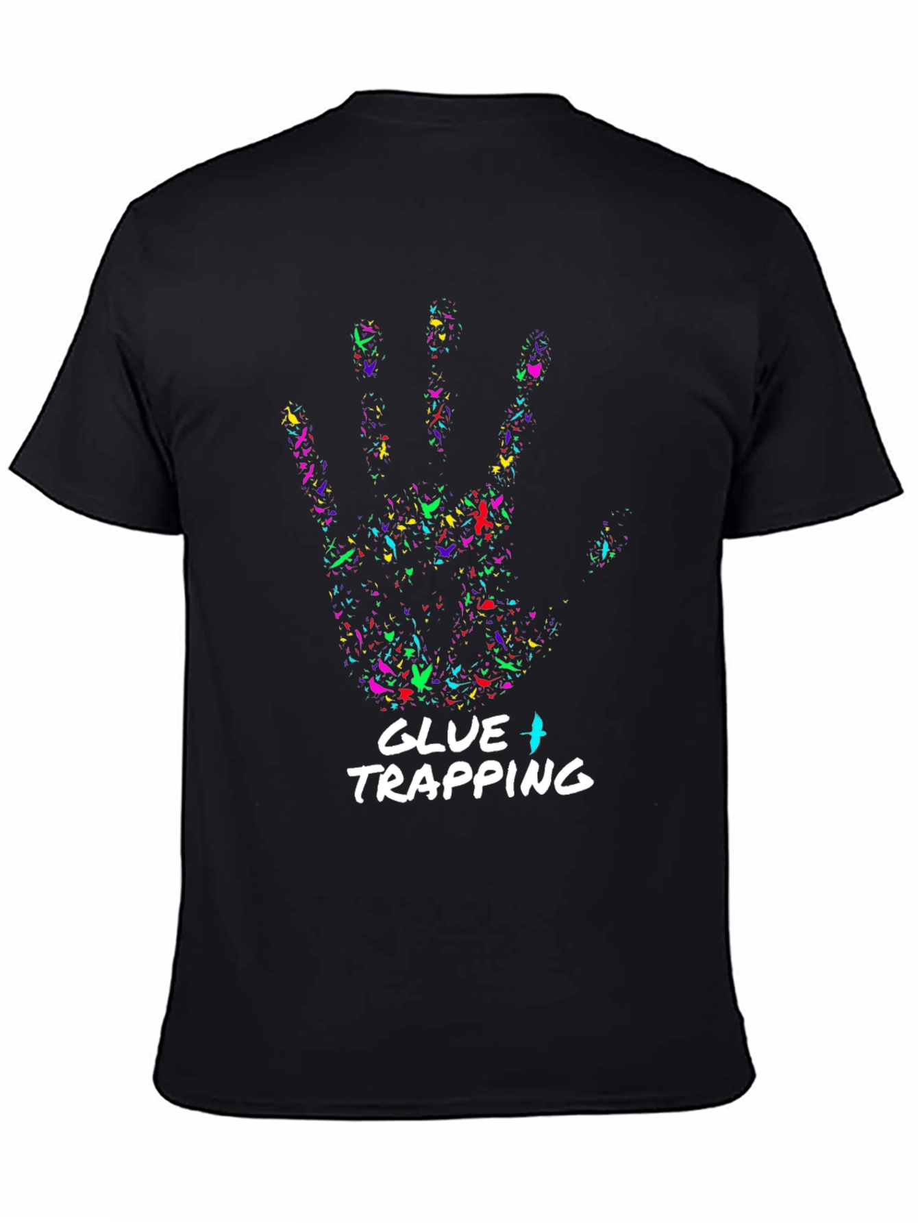 Black Glue Trapping Graphic T-Shirt view 4
