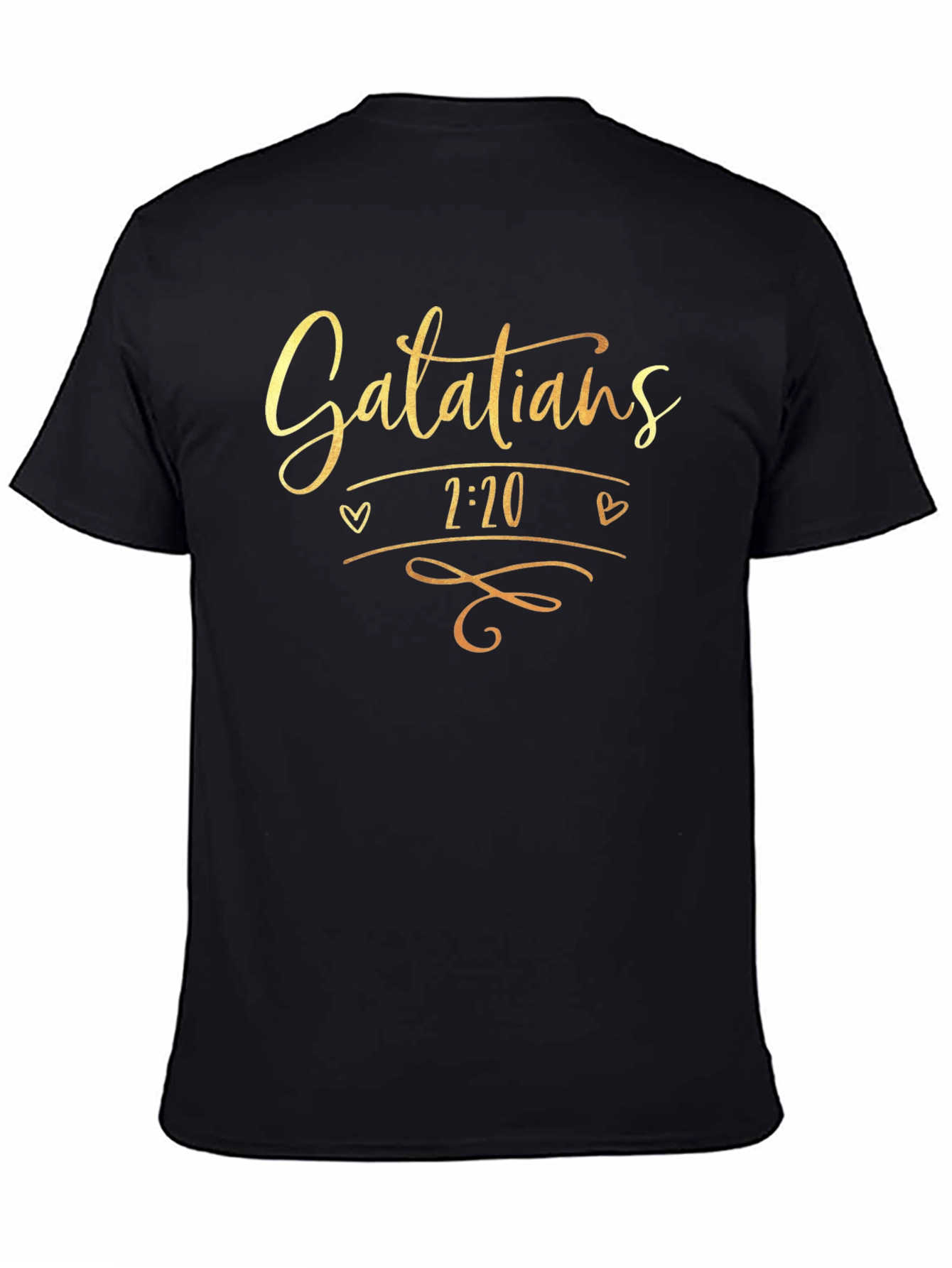 Black Galatians 2:20 T-Shirt view 4