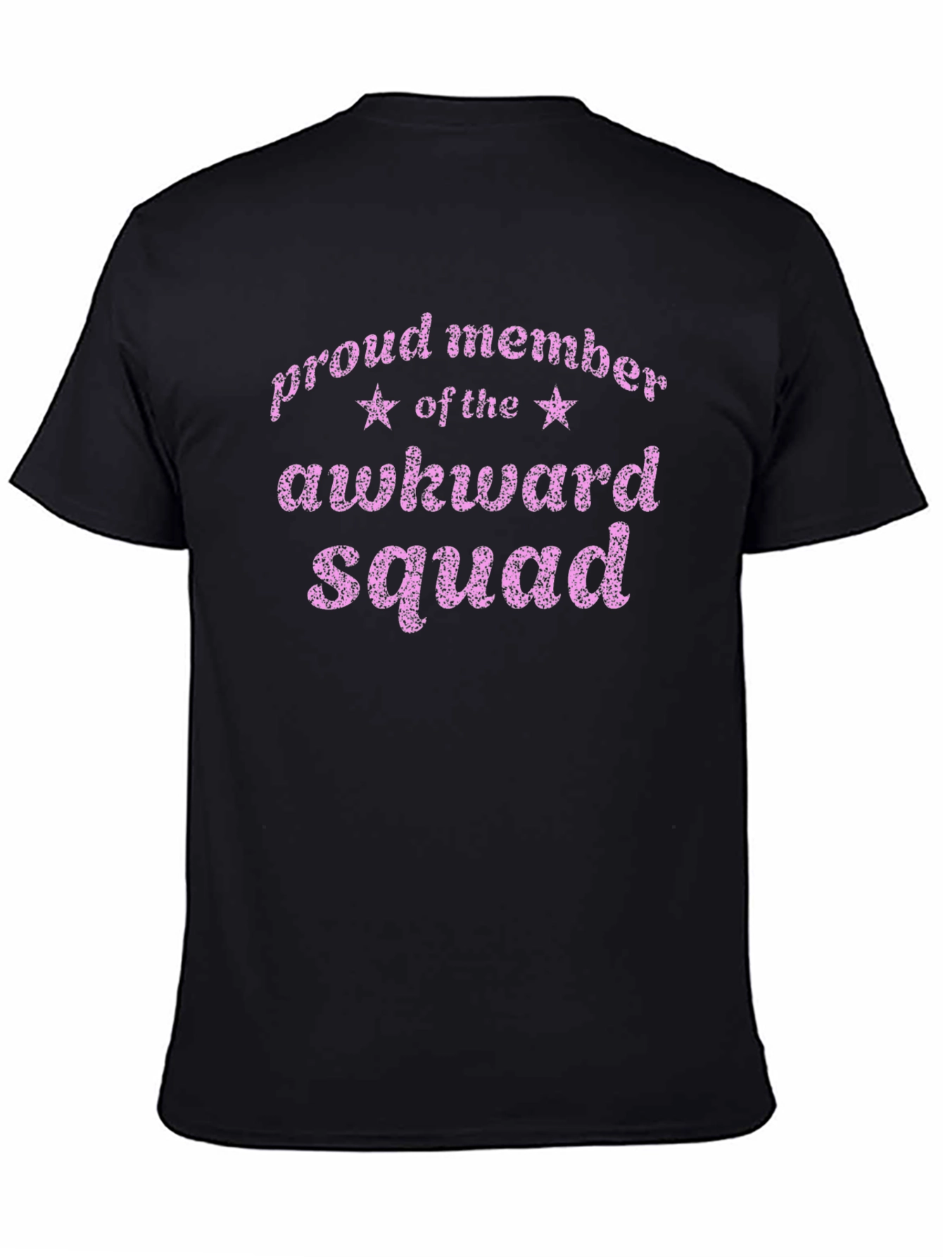 Black Awkward Squad Graphic T-Shirt - Men's Black Tee view 4