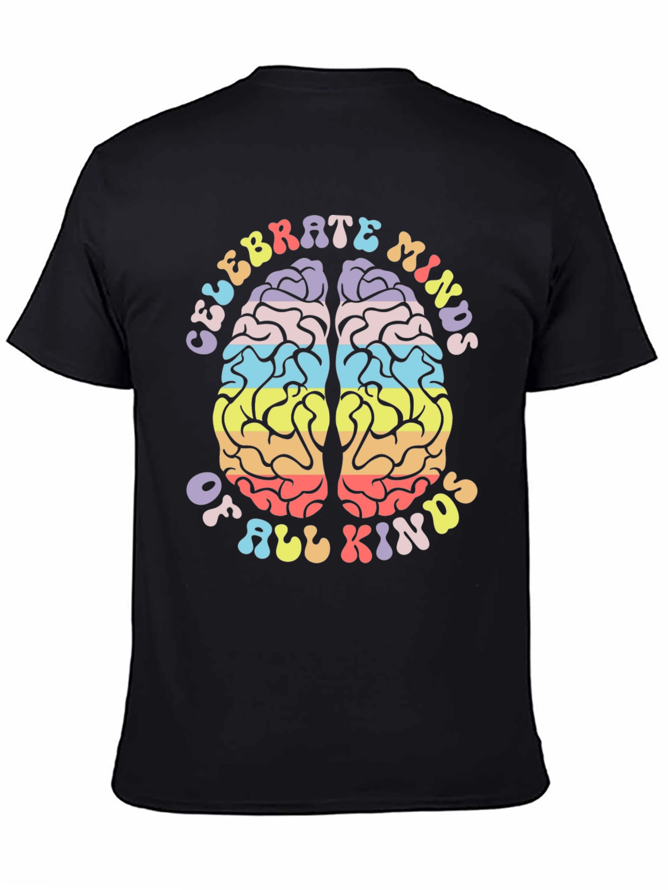 Black Celebrate Minds of All Kinds Graphic Tee view 4
