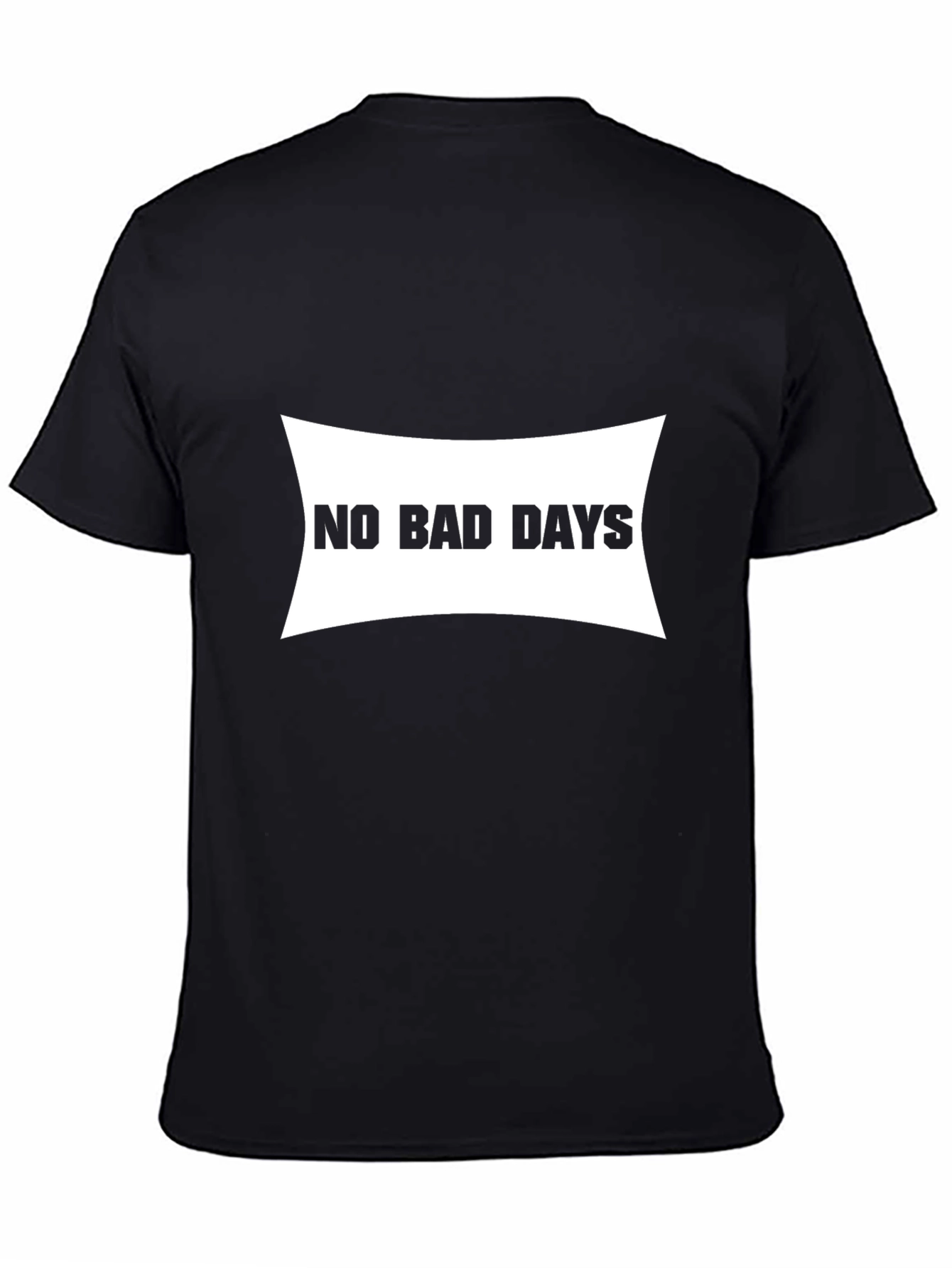 Black No Bad Days Black T-Shirt view 4