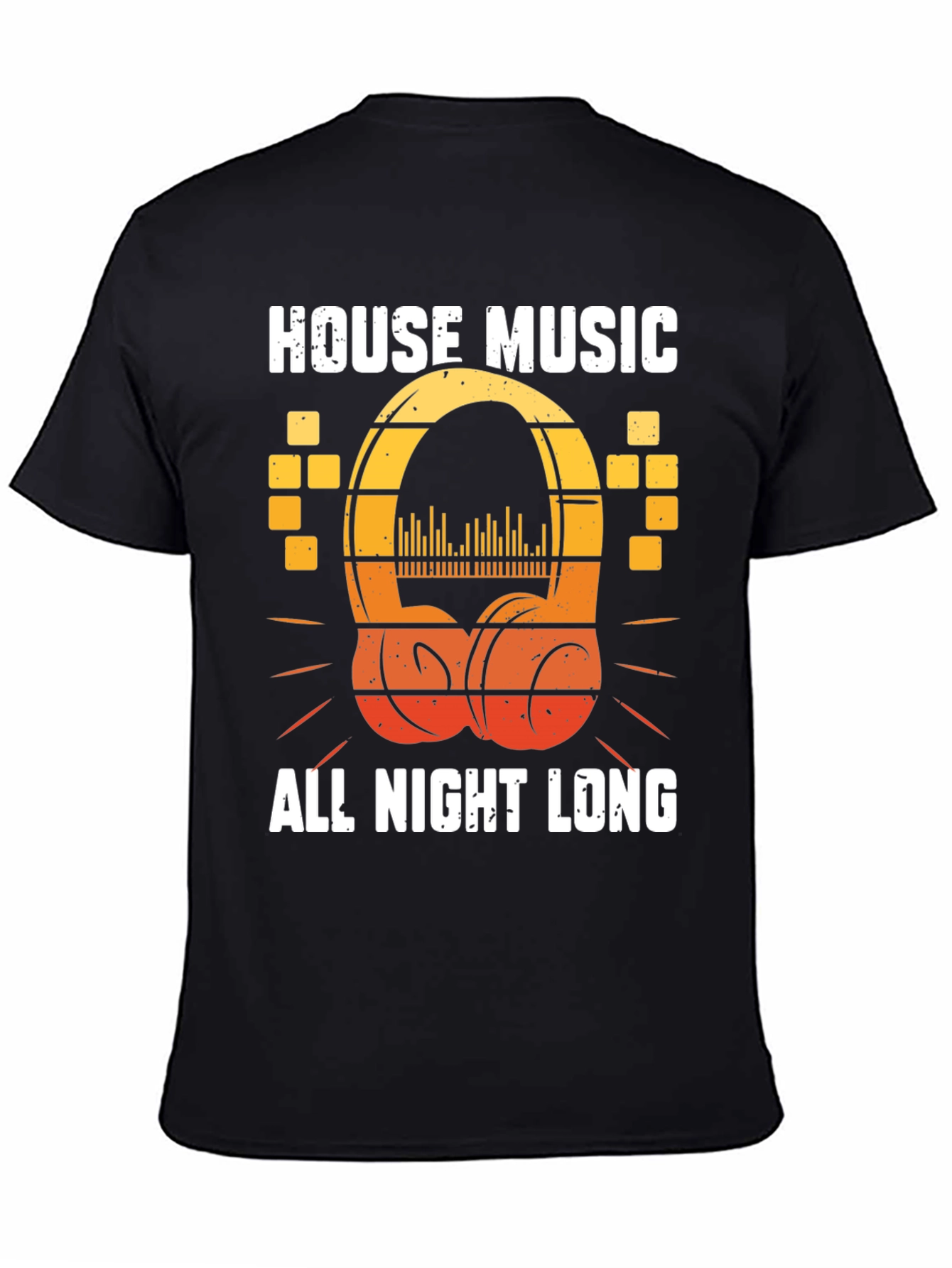 Black House Music All Night Long T-Shirt view 4