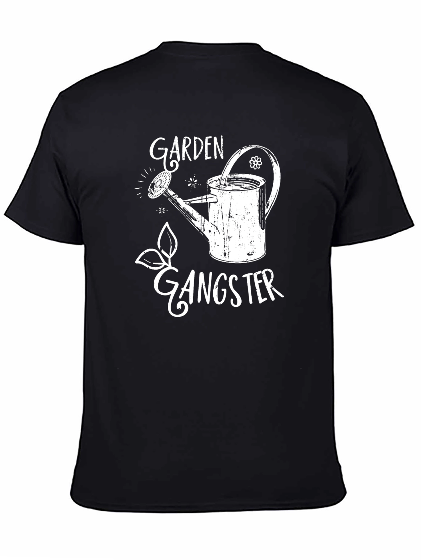 Black Garden Gangster Graphic T-Shirt view 4