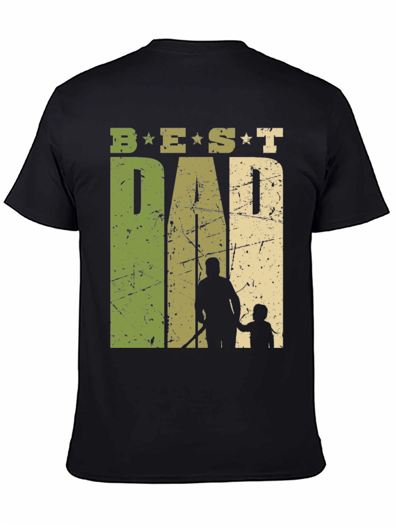 Black Best Dad Ever Graphic T-Shirt - Father's Day Gift view 4