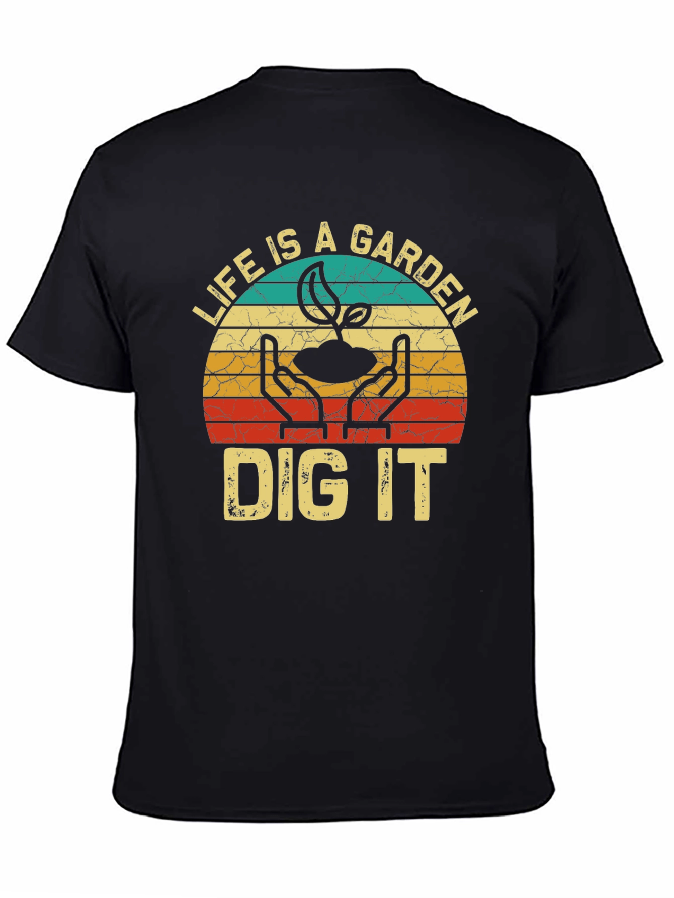 Black Life is a Garden Dig It T-Shirt view 4
