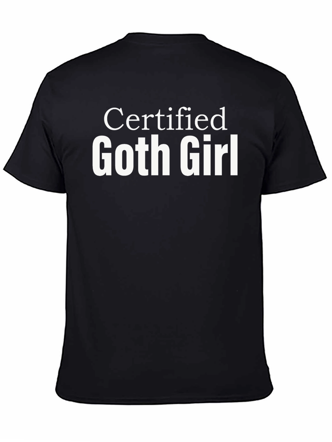 Black Certified Goth Girl Black T-Shirt view 4