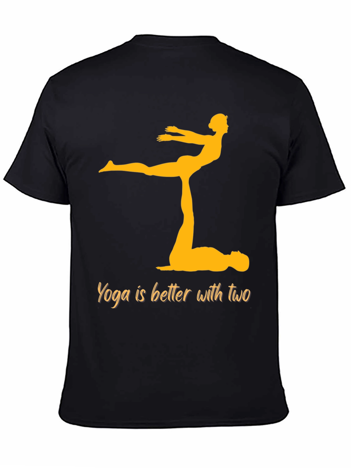 Black Yoga is Better with Two Black T-Shirt view 4