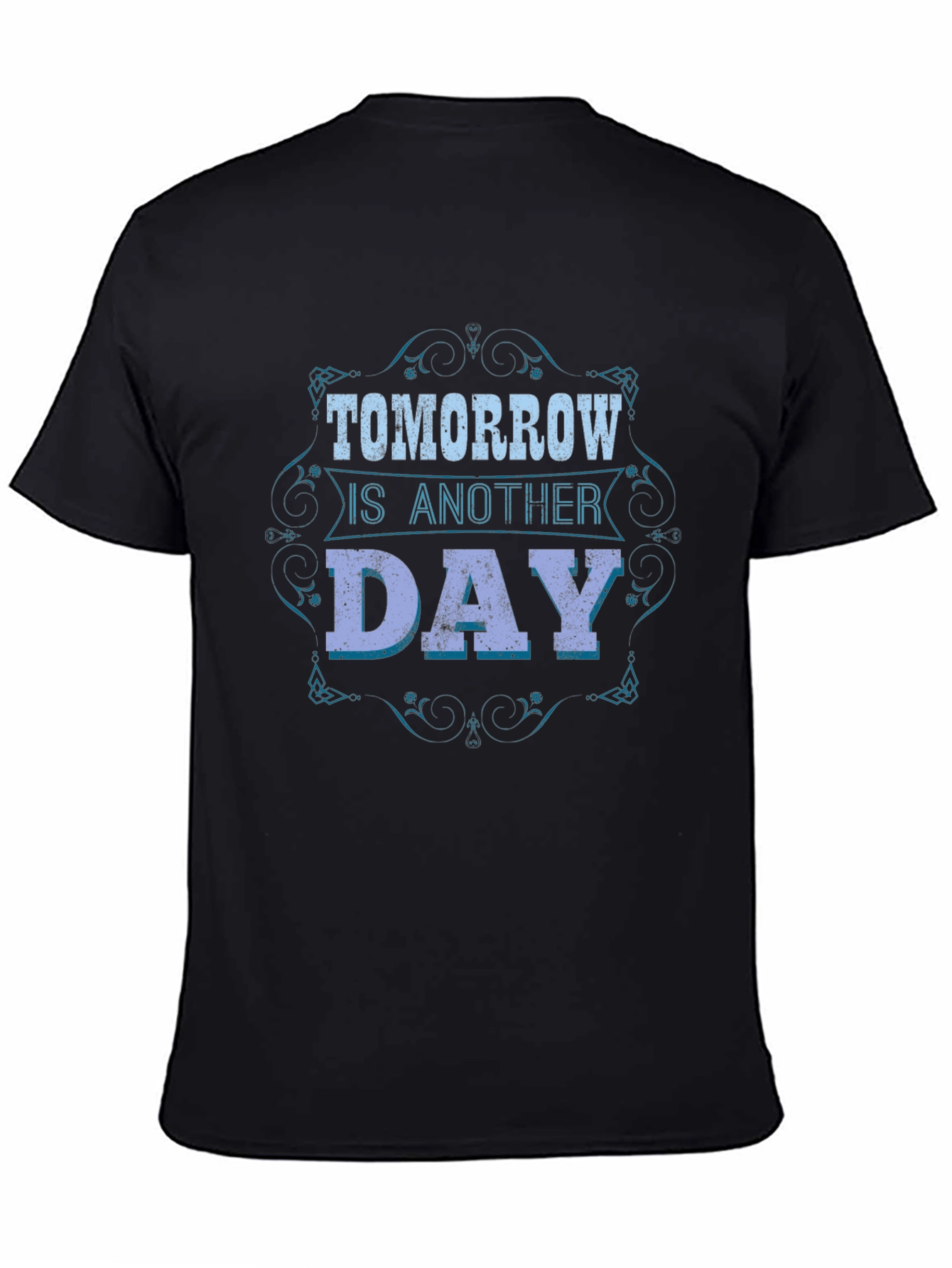 Black Tomorrow Is Another Day Graphic Tee view 4