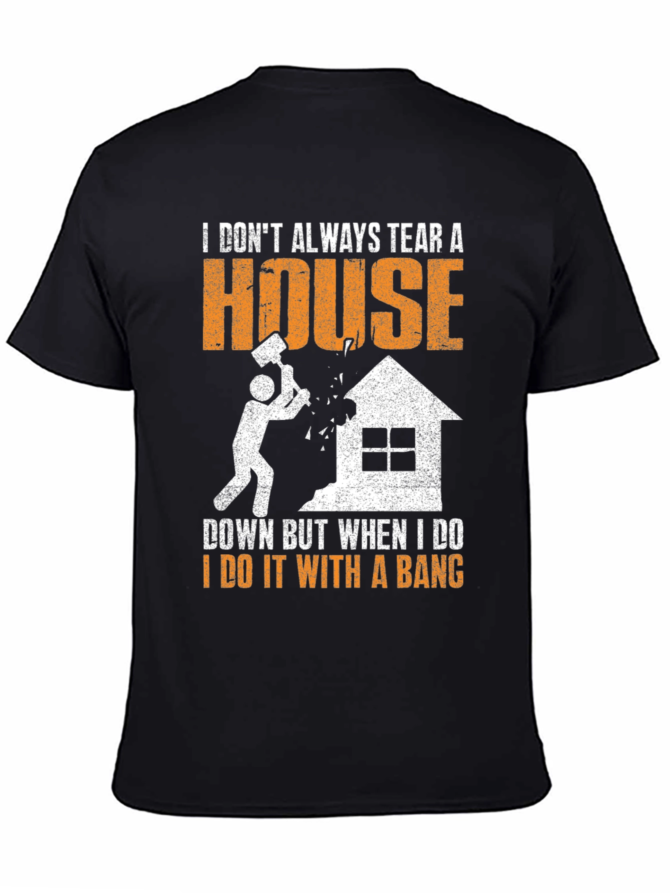 Black Demolition Crew T-Shirt - Tear Down with a Bang view 4