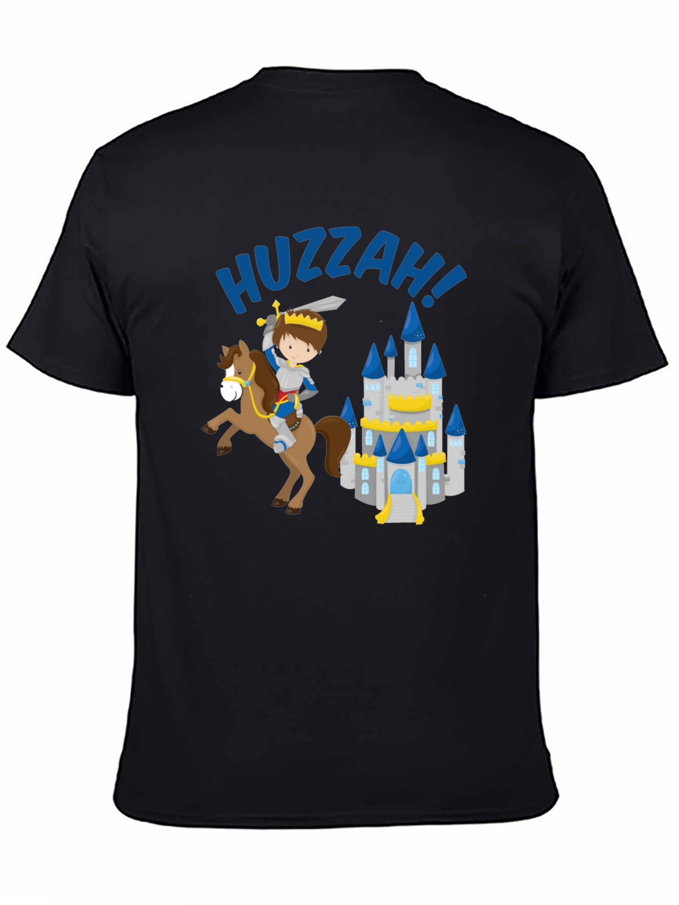 Black Huzzah Knight & Castle Graphic Tee view 4