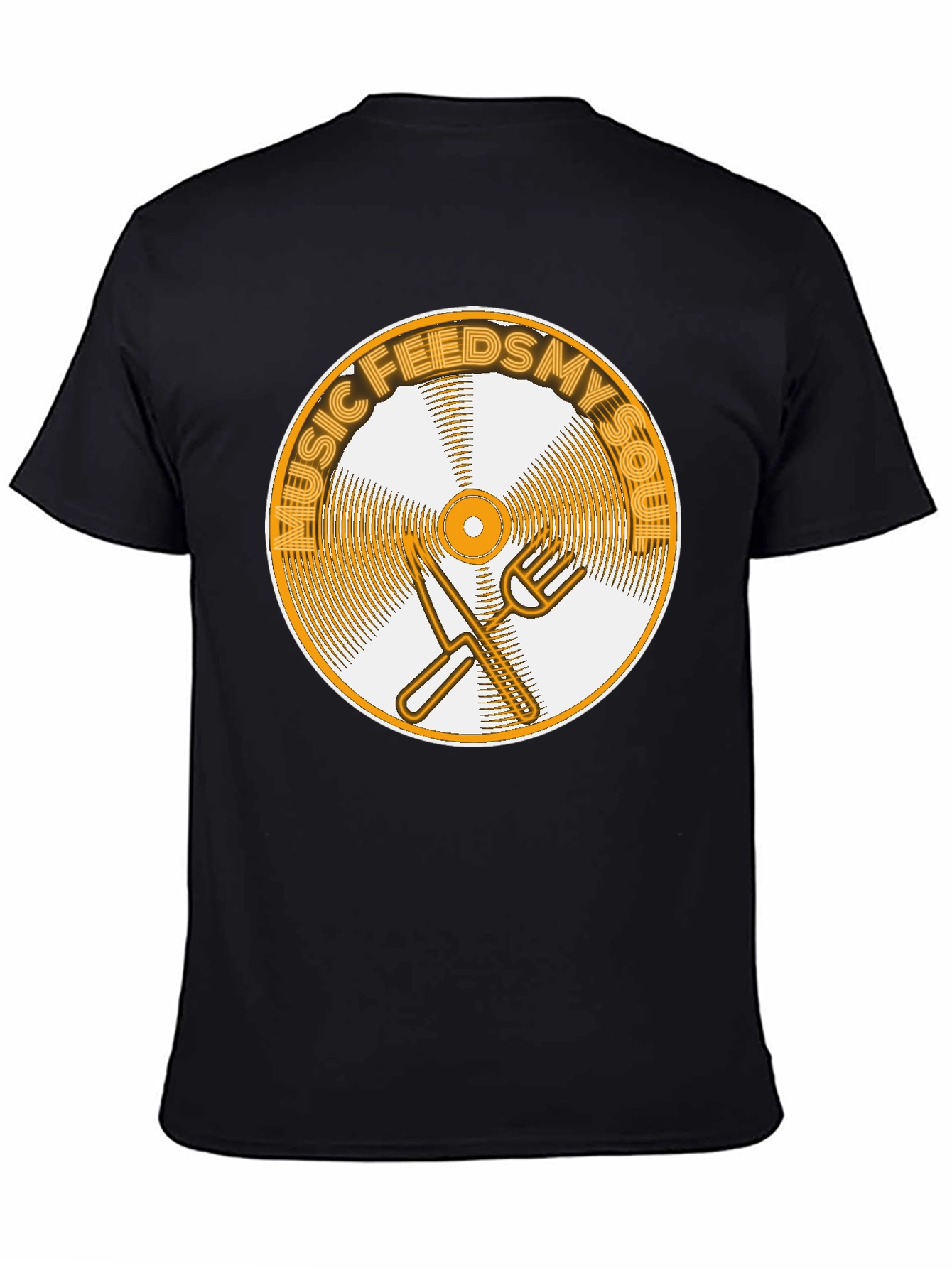 Black Music Feeds My Soul T-Shirt - Graphic Tee view 4