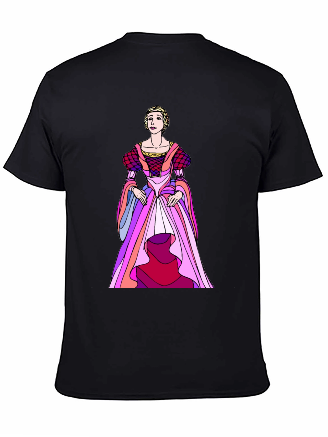 Black Renaissance Dress Graphic Tee view 4
