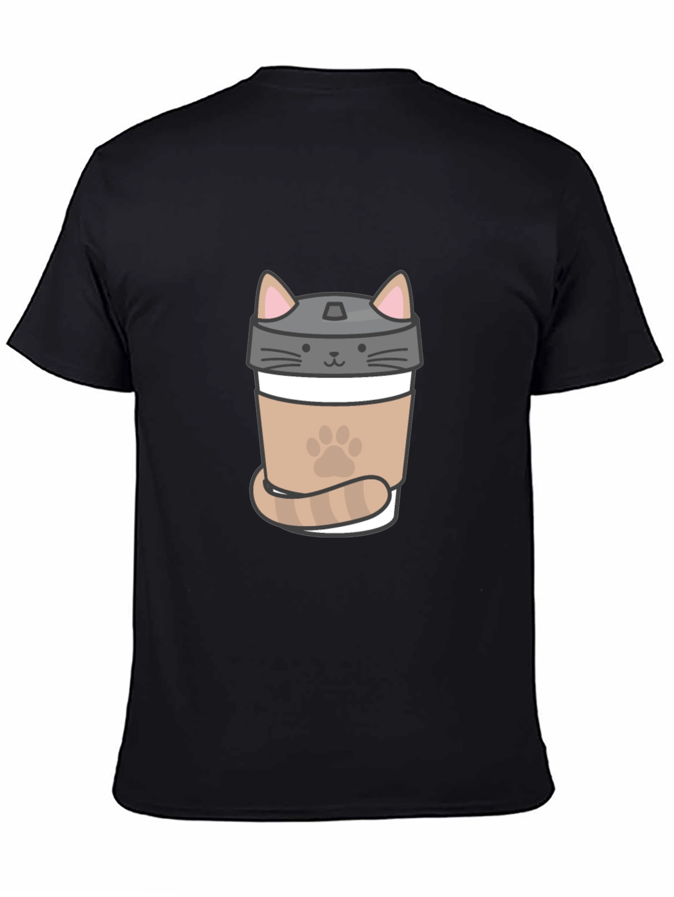 Black Cat Coffee T-Shirt - Cute Coffee Lover Tee view 4