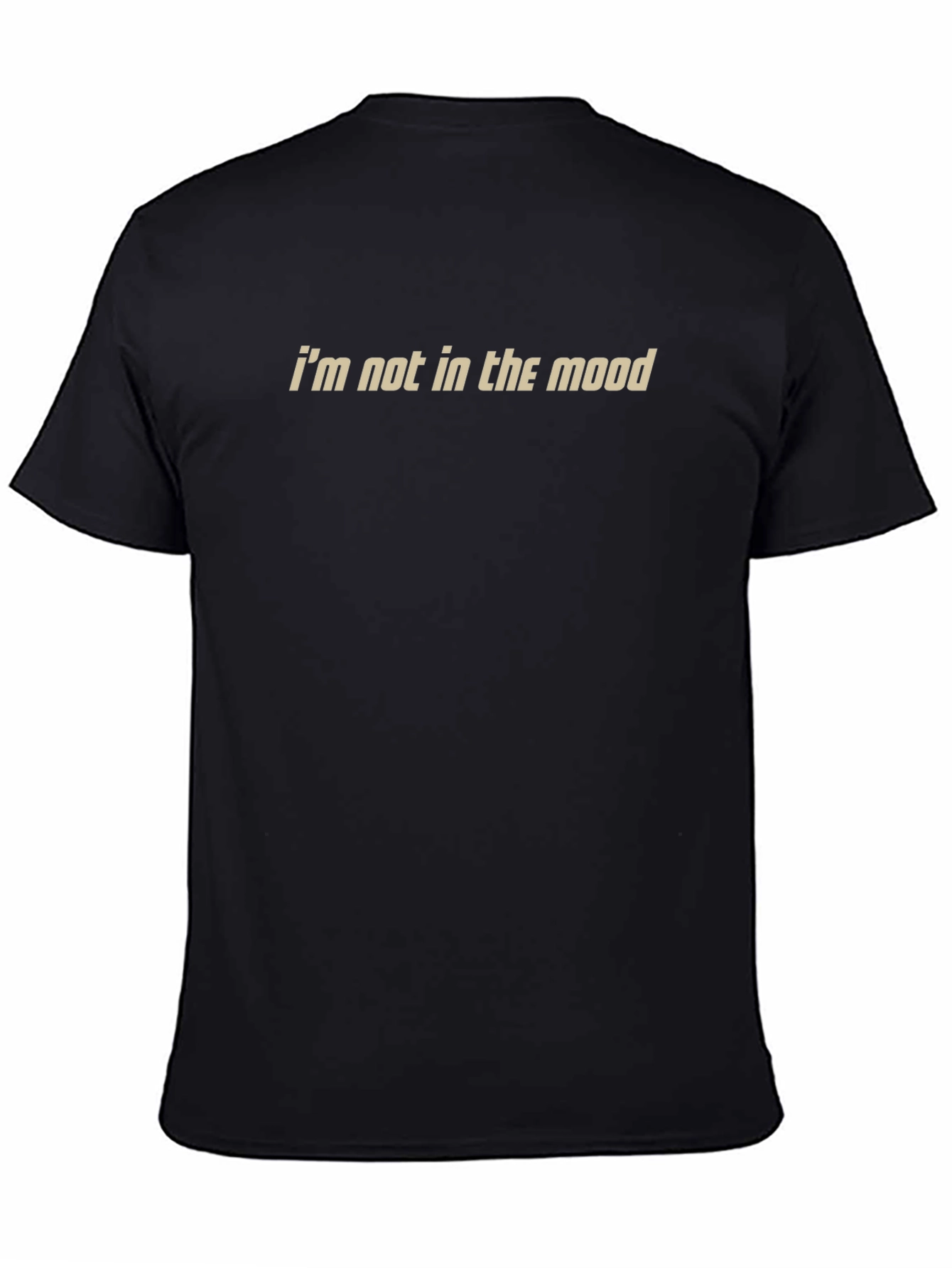 Black I'm Not in the Mood Graphic T-Shirt view 4