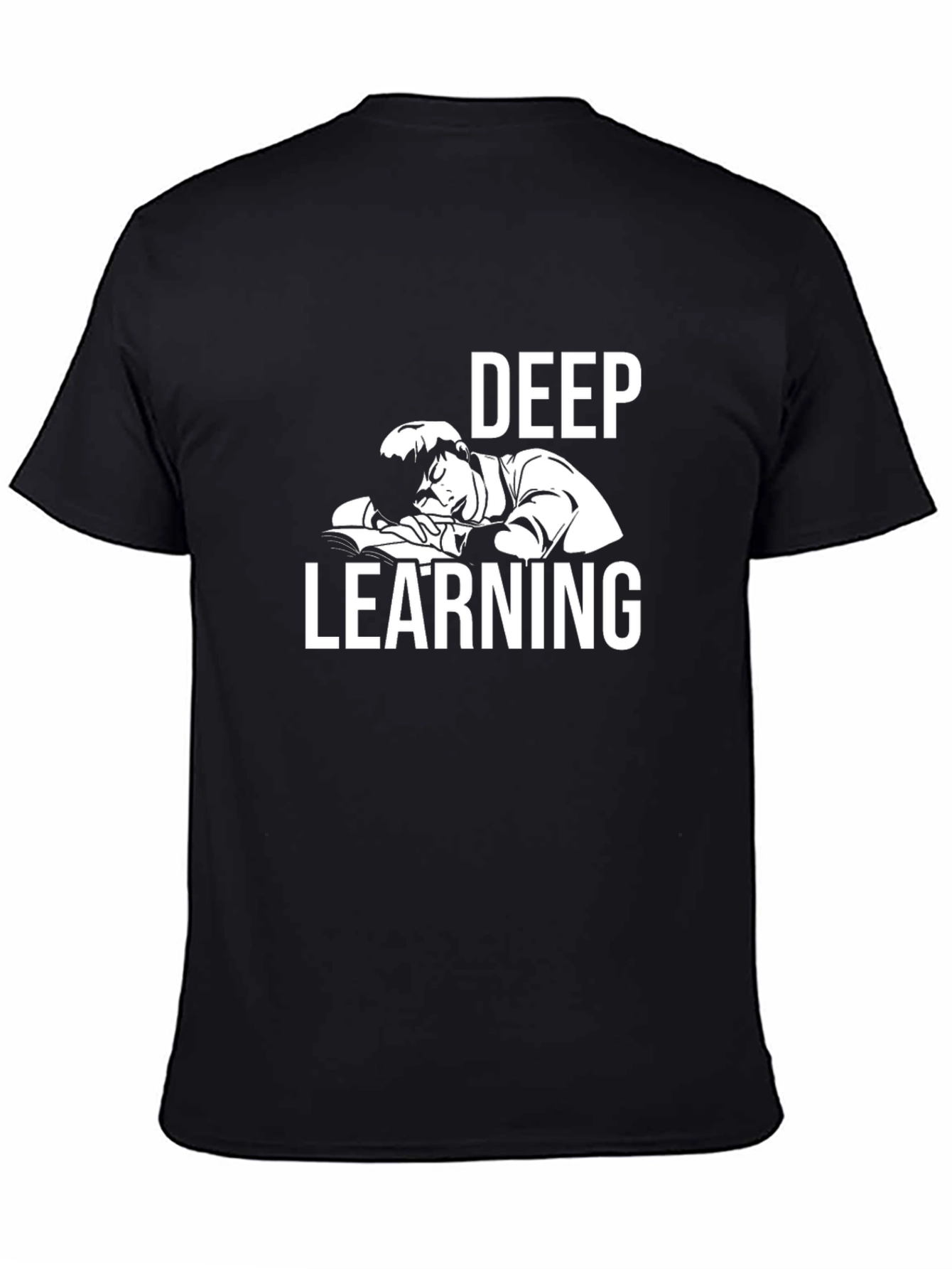 Black Deep Learning T-Shirt - Funny Programmer Tee view 4