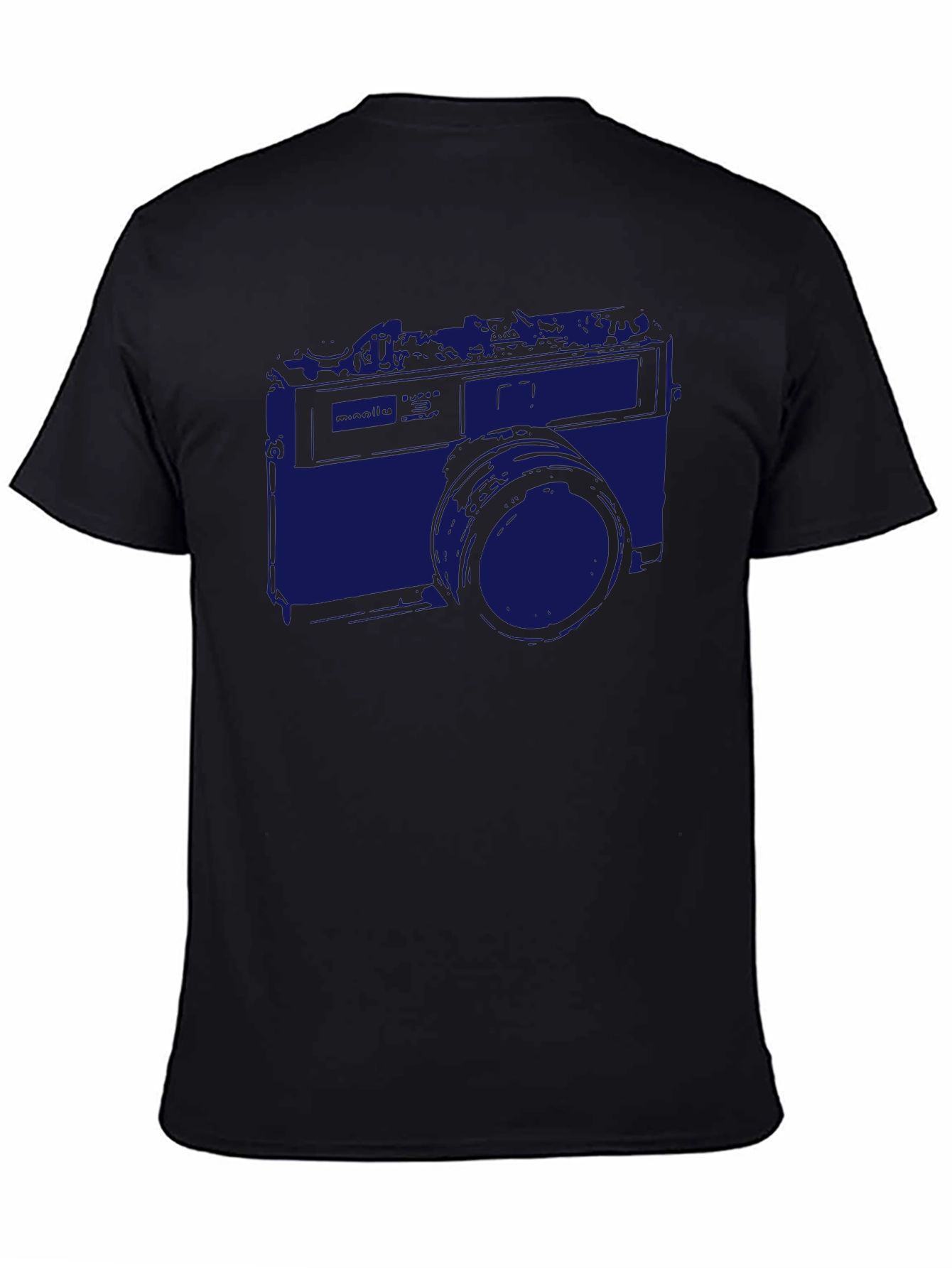 Black Retro Camera Graphic Tee - Classic Style view 4