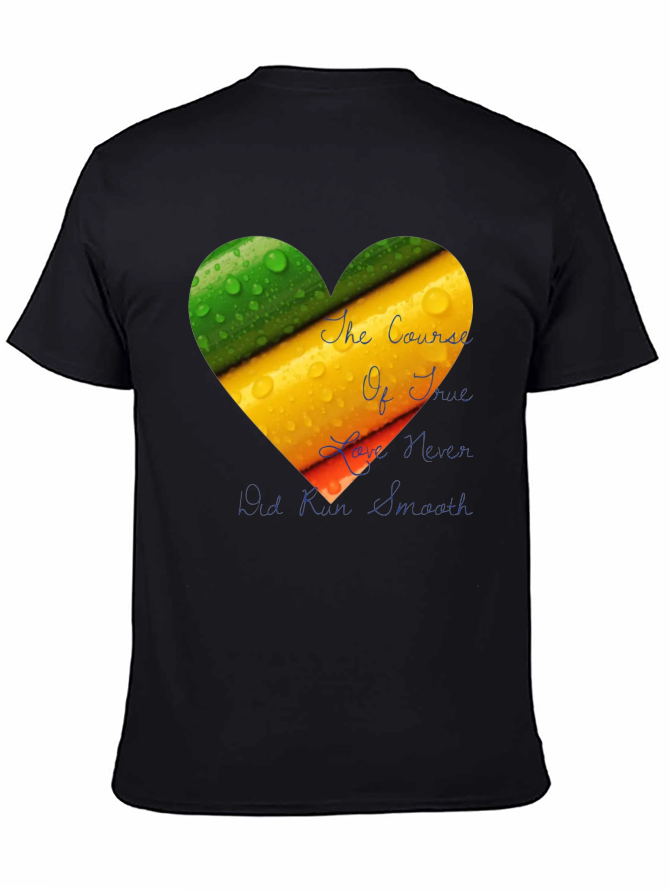 Black Love Never Runs Smooth T-Shirt view 4